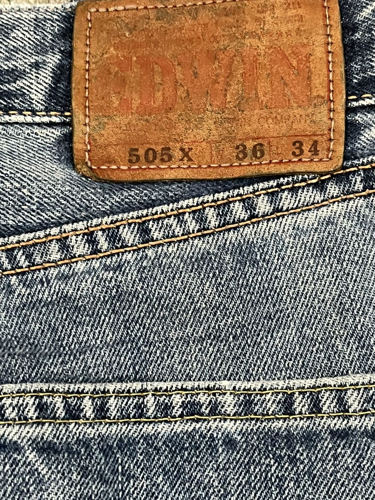 Edwin Vintage Edwin 505X Selvedge Baggy Denim Size US 35 - 10 Thumbnail