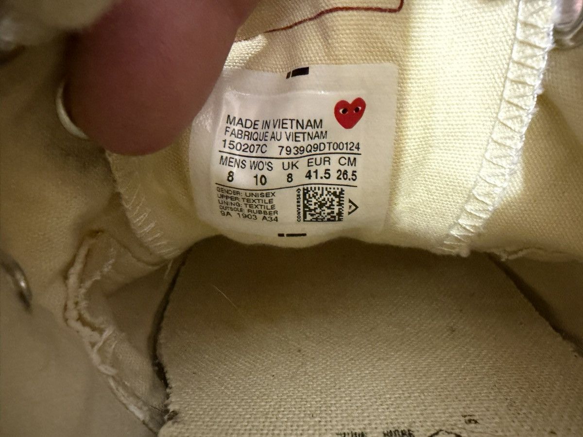 Comme des Garcons PLAY × Converse RARE Convers Comme Des Garcons PLay 70"s Size 8 Size US 8 / EU 41 - 15 Thumbnail
