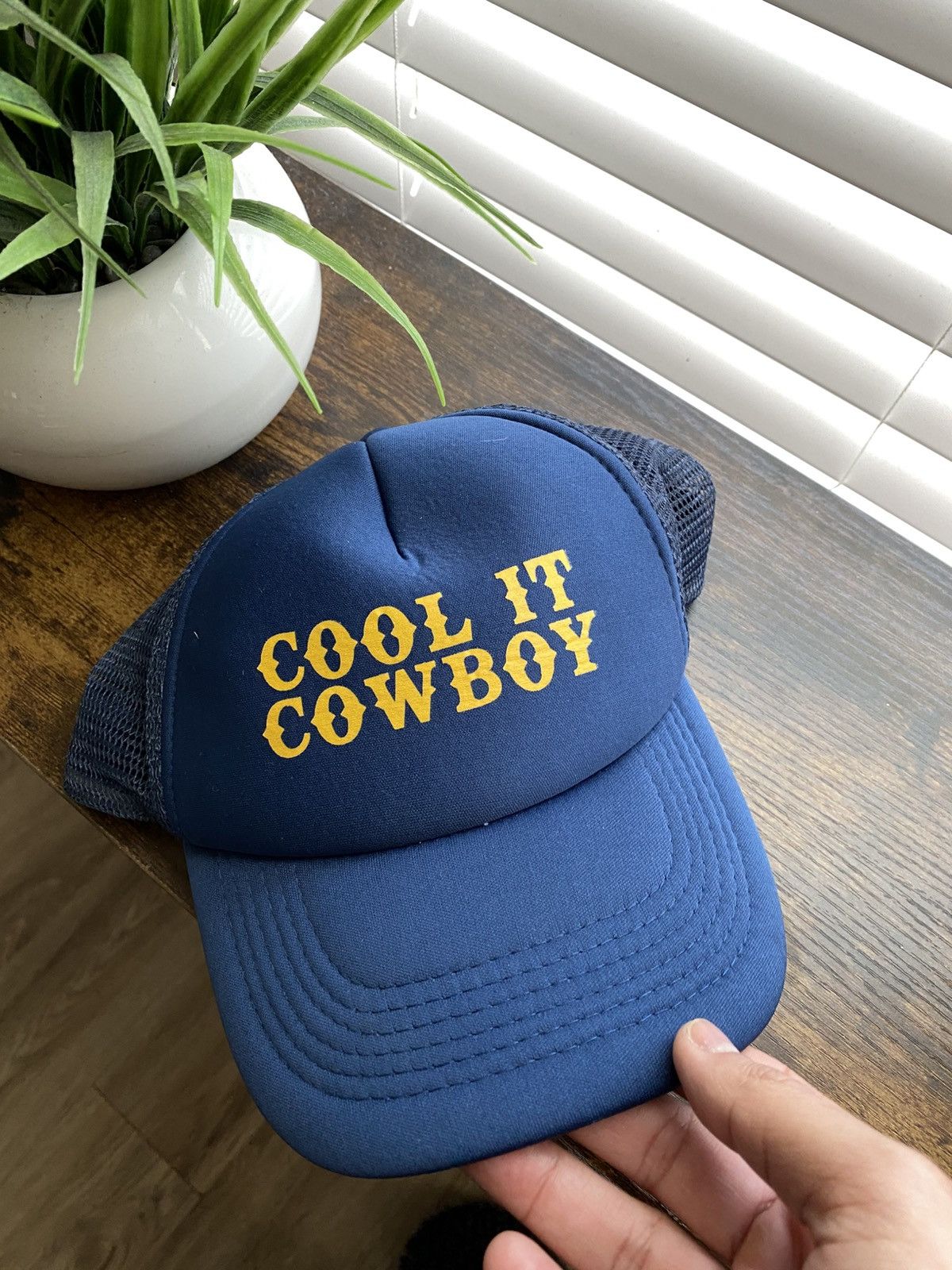 Vintage Cool It Cowboy Trucker Hat Size ONE SIZE - 2 Thumbnail