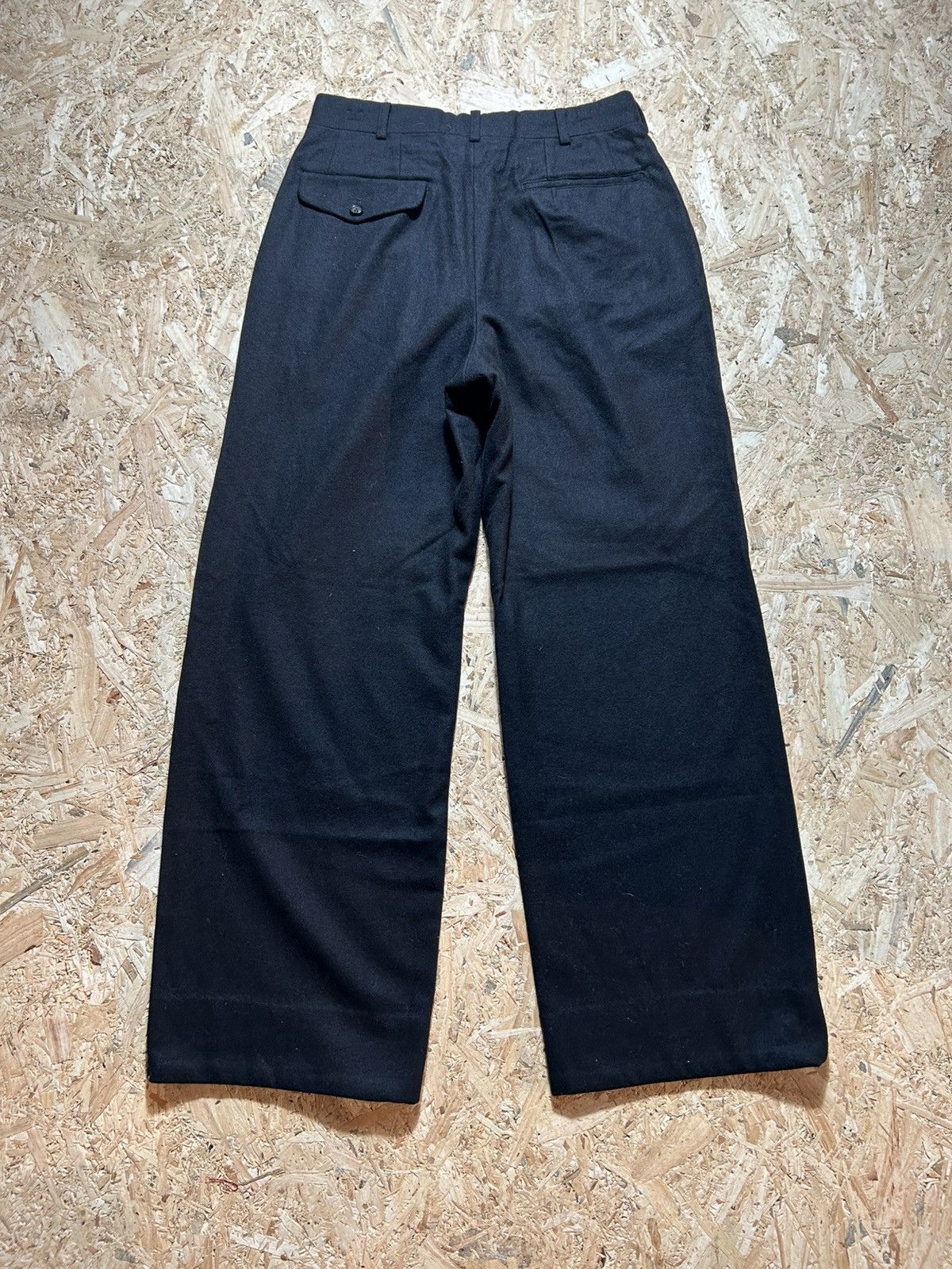 Comme des Garcons Comme Des Garcons Black Pleated Trousers Pants Size US 29 - 4 Thumbnail