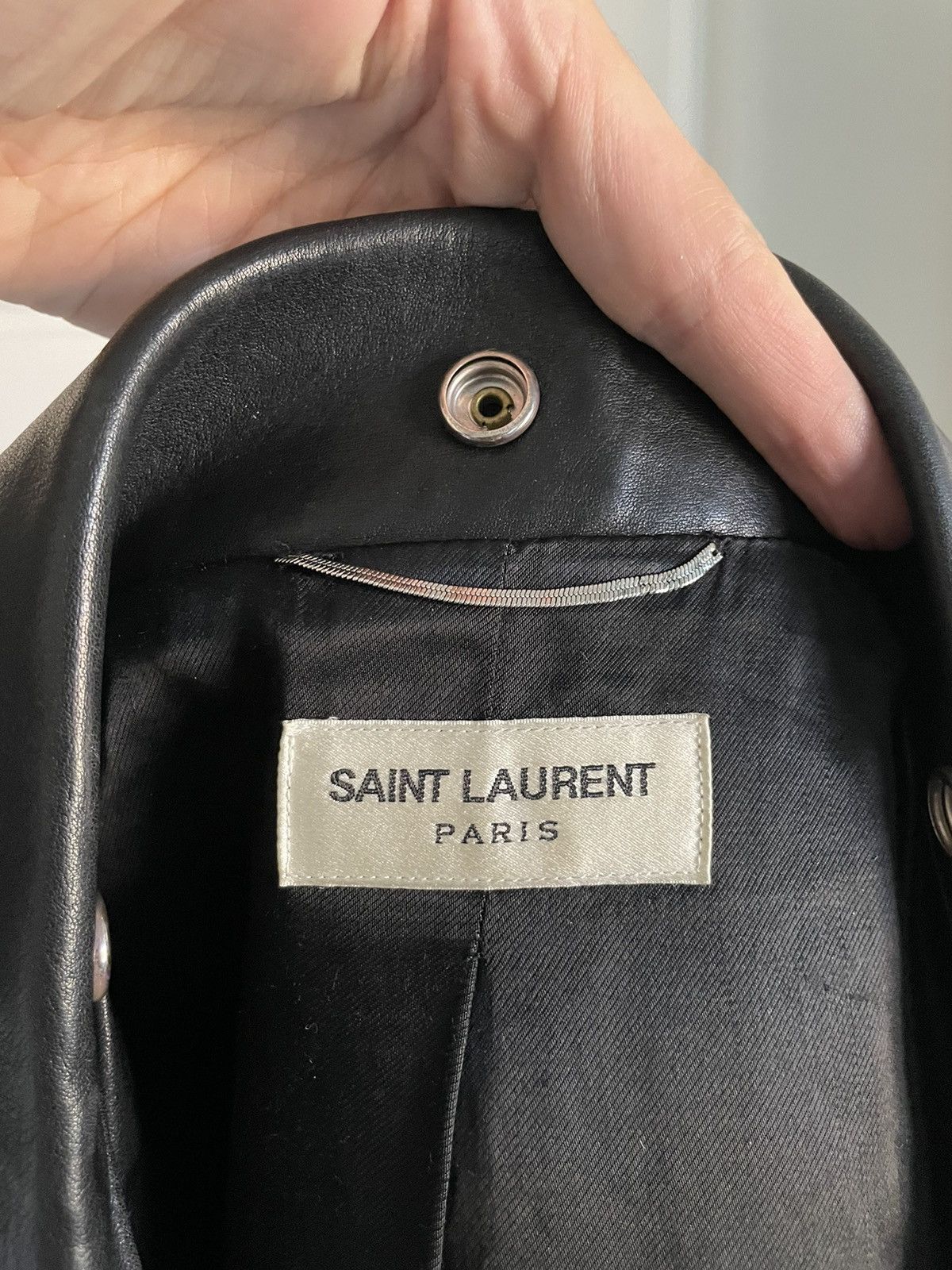 Saint Laurent Paris Saint Laurent SS15 Embroidered Biker Jacket Size US M / EU 48-50 / 2 - 9 Thumbnail