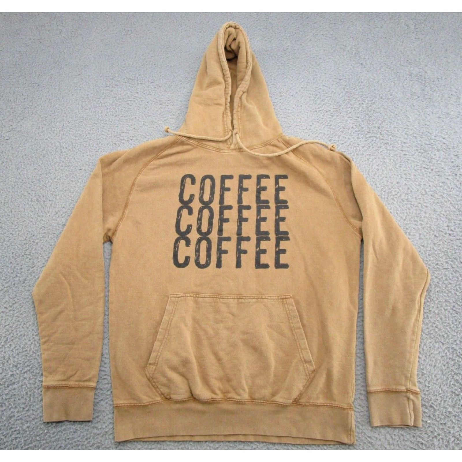 Spell Lane Seven Coffee Graphic Spell Out Hoodie Sweatshirt Pullover Men's Size M Brown Size US M / EU 48-50 / 2 - 2 Thumbnail