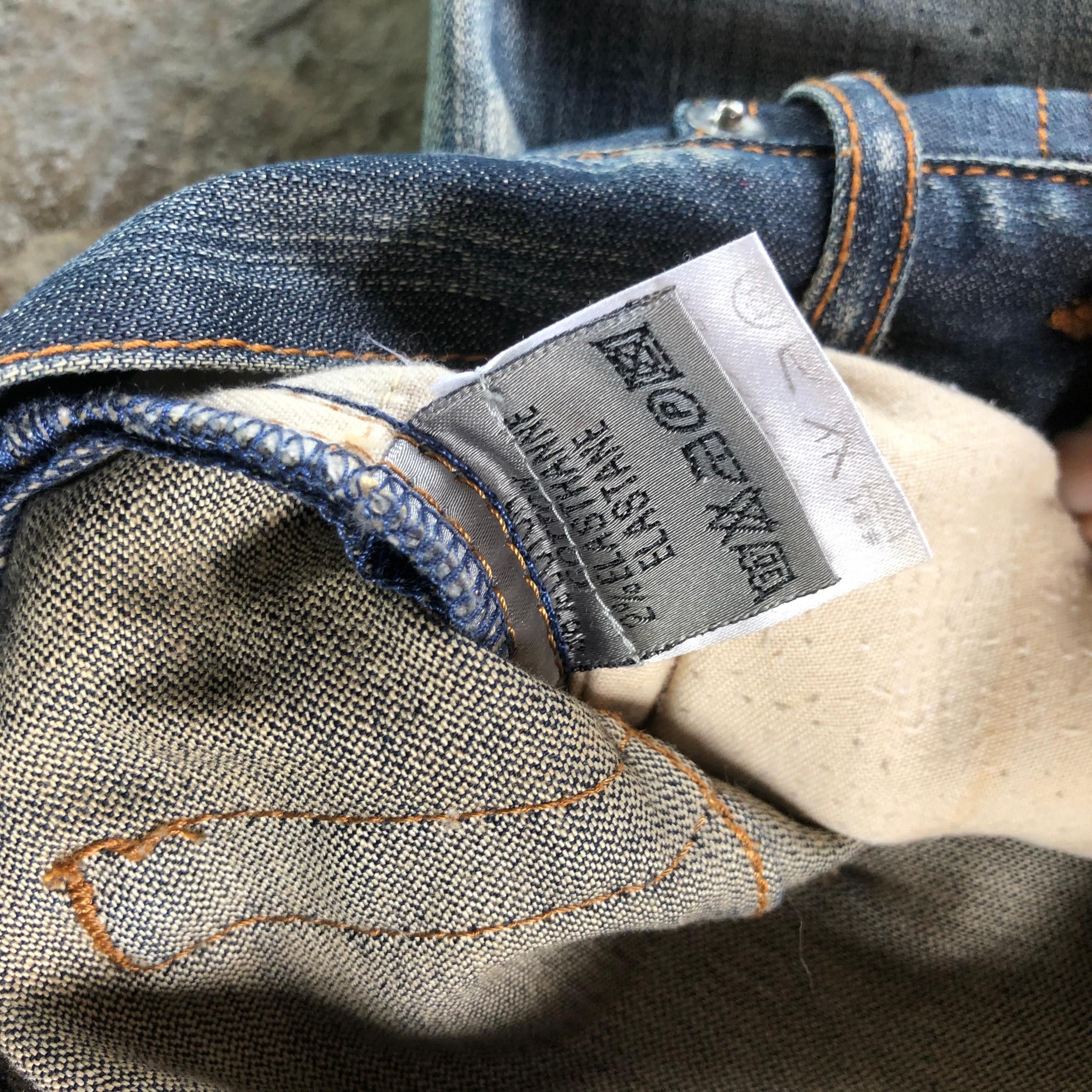 Dior × Hedi Slimane 2000s Denim Splater by Hedi Slimane Size US 28 / EU 44 - 6 Thumbnail