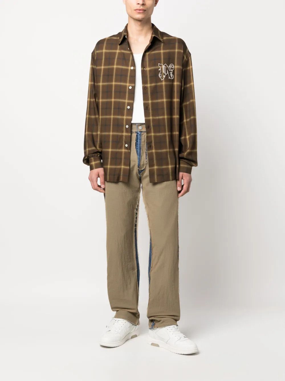 o1y0325 Logo Checked Shirt in Multicolor