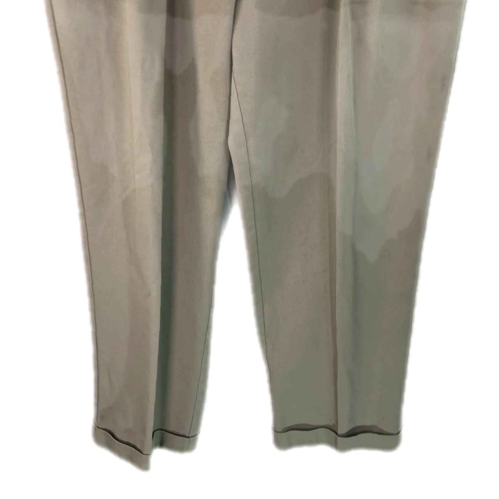 Izod Izod Mens Dress Pants Flat Front Straight Leg Khaki Beige 36X30 Casual Formal Mens Sized 36X30 Size US 36 / EU 52 - 4 Thumbnail