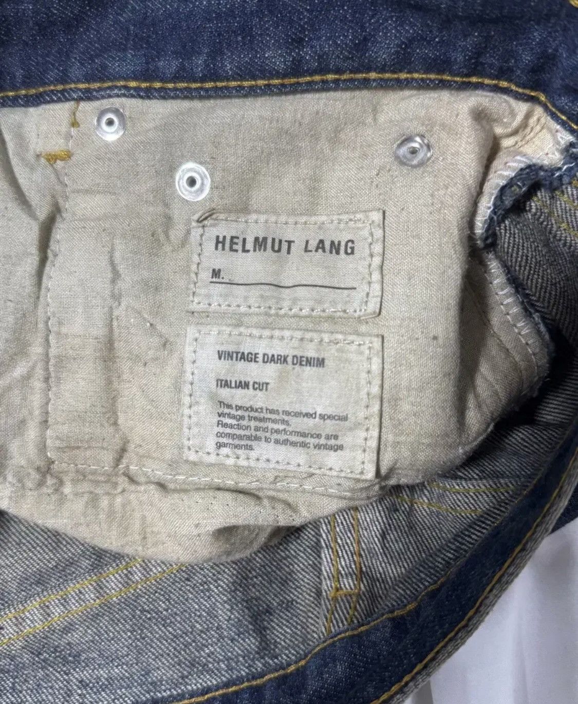 Helmut Lang Helmut Lang 90s Italian Cut Dark Denim Pants Size US 26 / EU 42 - 6 Thumbnail