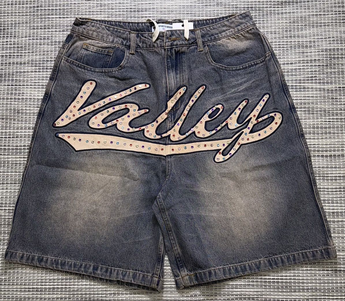 Vale Vale Skittle Jean Shorts (Blue) Size US 34 / EU 50 - 1 Thumbnail