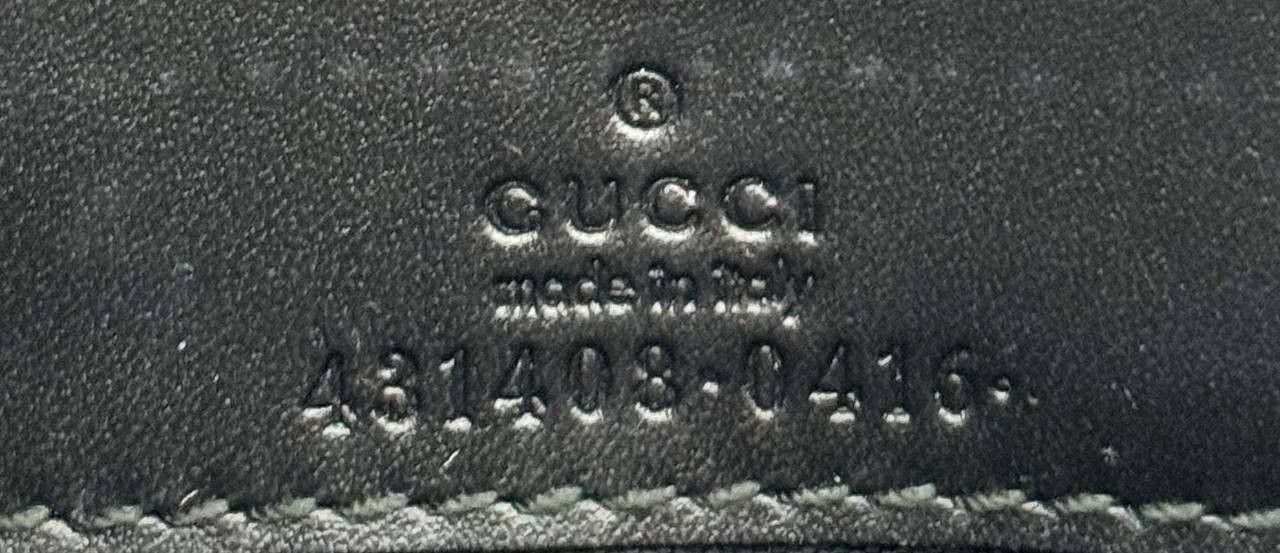 Gucci Gucci Wallet Chain Crossbody Bag Guccisima Leather Black Size ONE SIZE - 16 Thumbnail