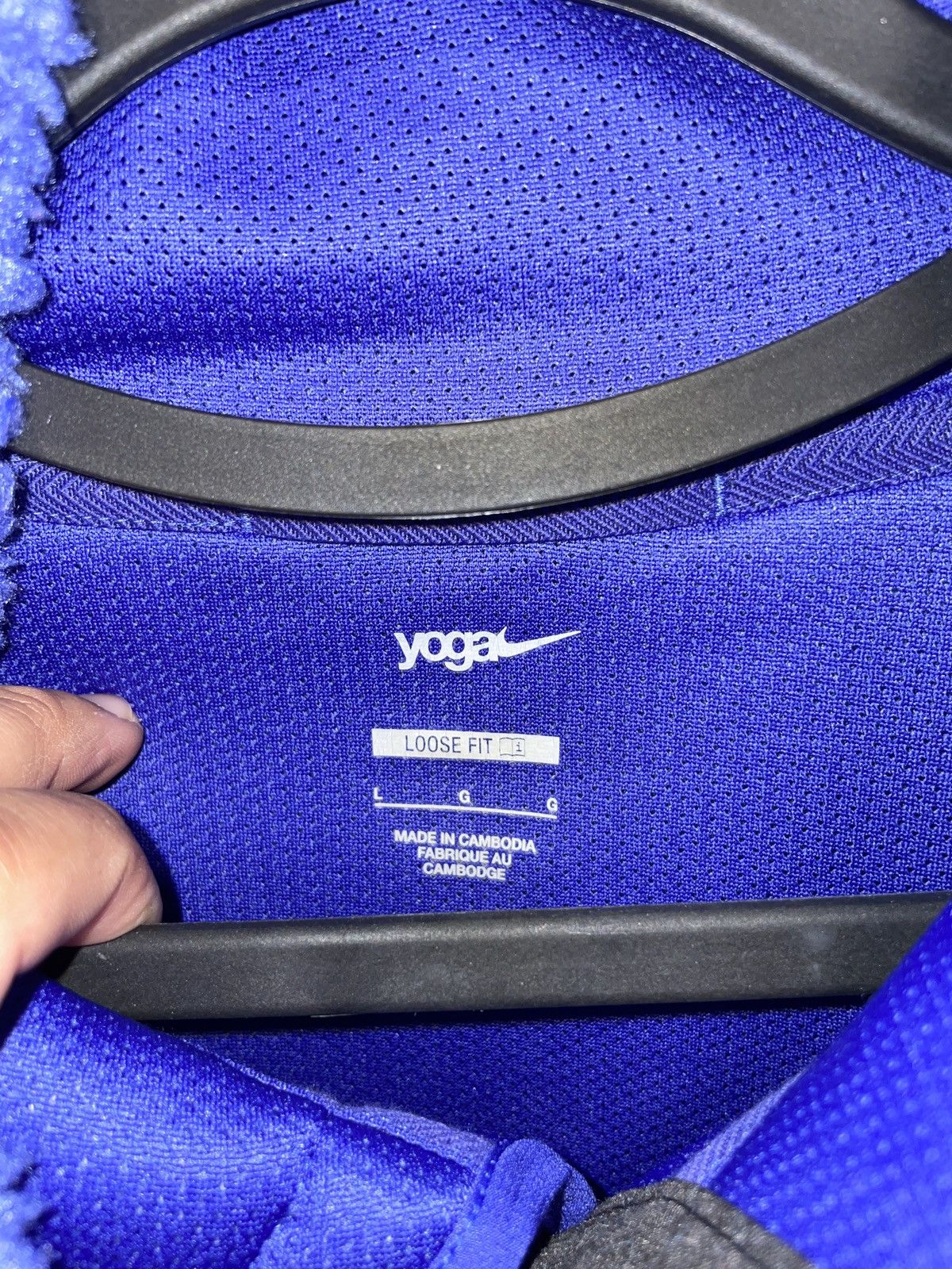 Nike Nike Blue Yoga Fleece Size US L / EU 52-54 / 3 - 3 Thumbnail