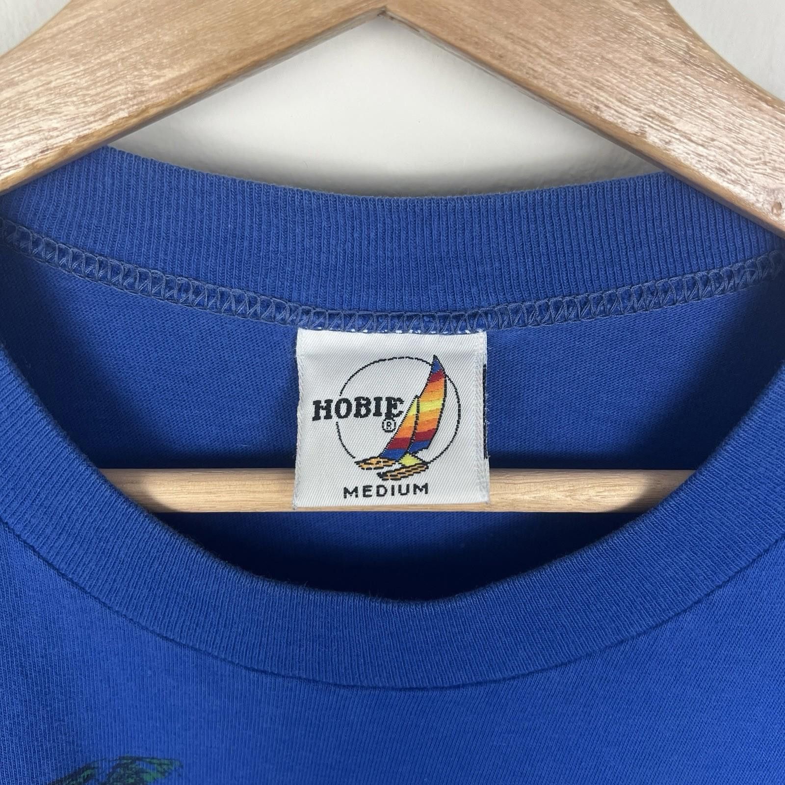 Other Vintage 80s Hobie Brand California Surf Blue T Shirt Medium Size US M / EU 48-50 / 2 - 4 Thumbnail