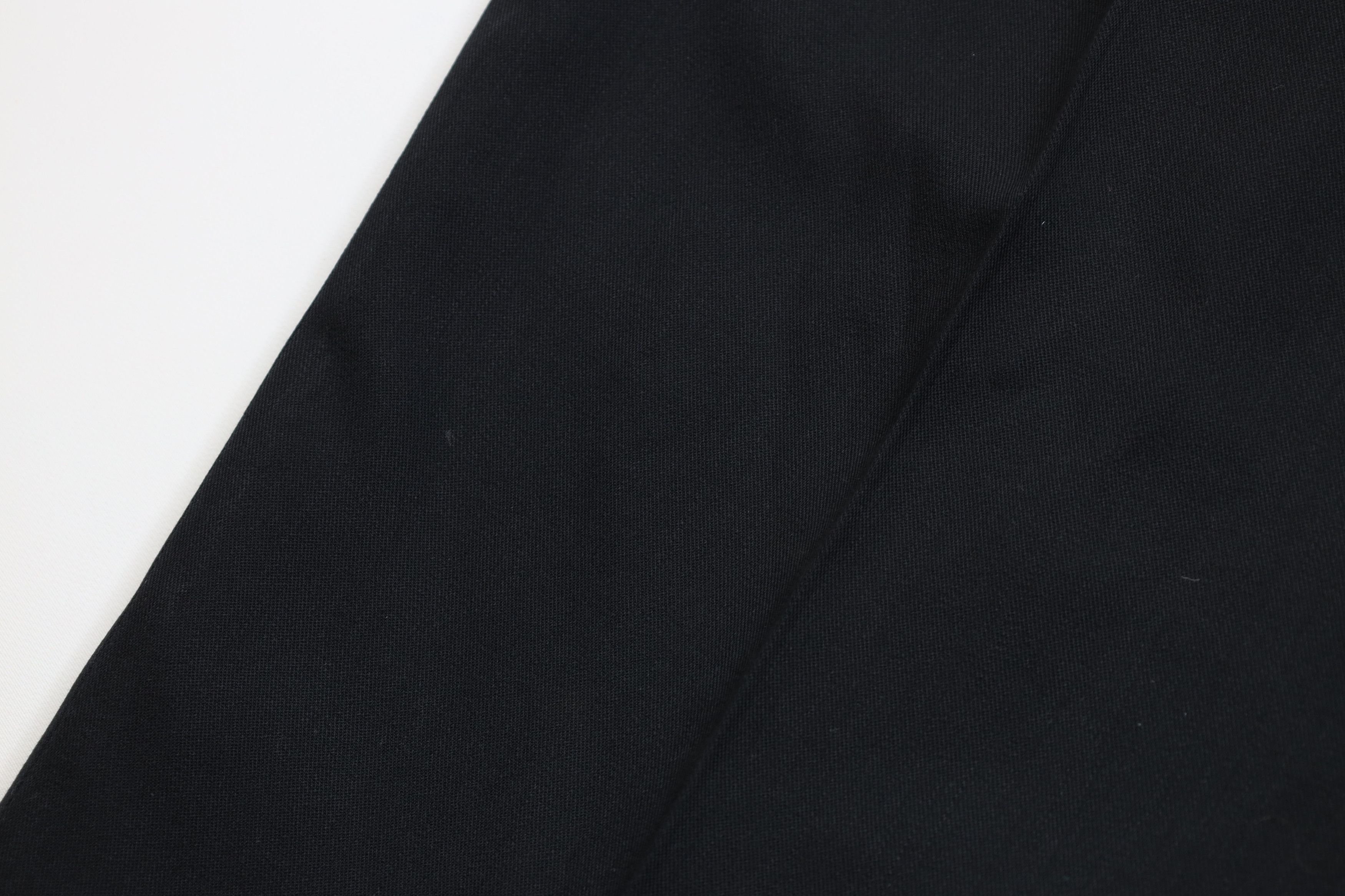 Vintage Vintage 90s Streetwear Silk Blend Wide Leg Chino Pants Black Size US 36 / EU 52 - 7 Thumbnail