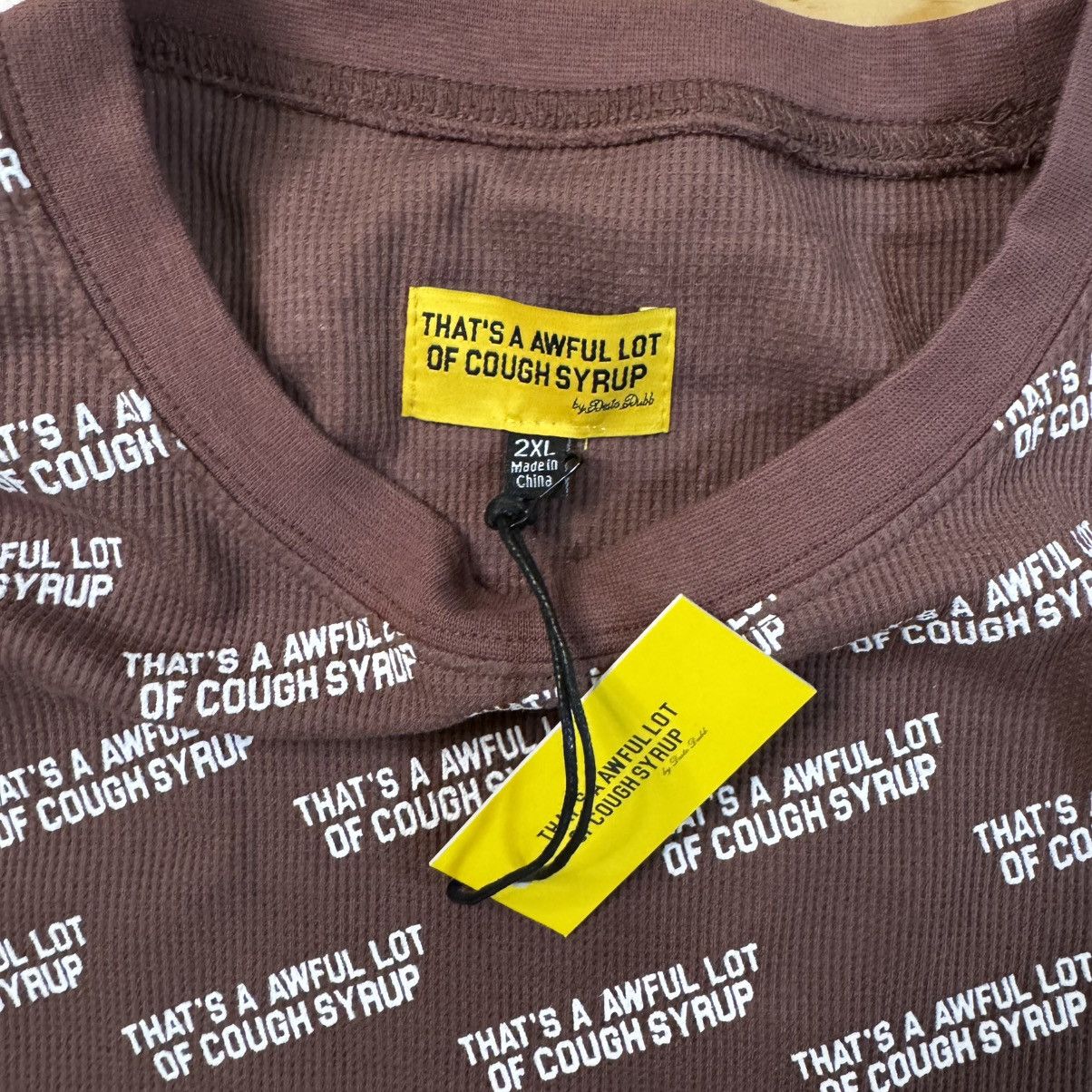 Other THATS A AWFUL LOT OF COUGH SYRUP Brown Cropped Thermal Size XL / US 12-14 / IT 48-50 - 3 Thumbnail