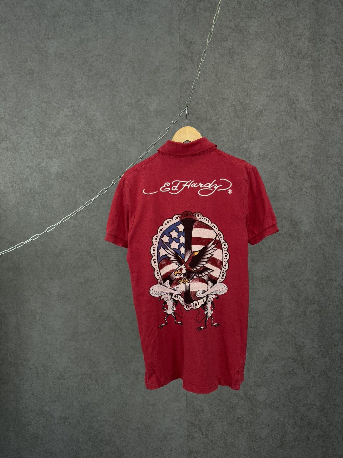 Ed Hardy Ed Hardy Christian Audigier designer polo tee Size US S / EU 44-46 / 1 - 1 Thumbnail