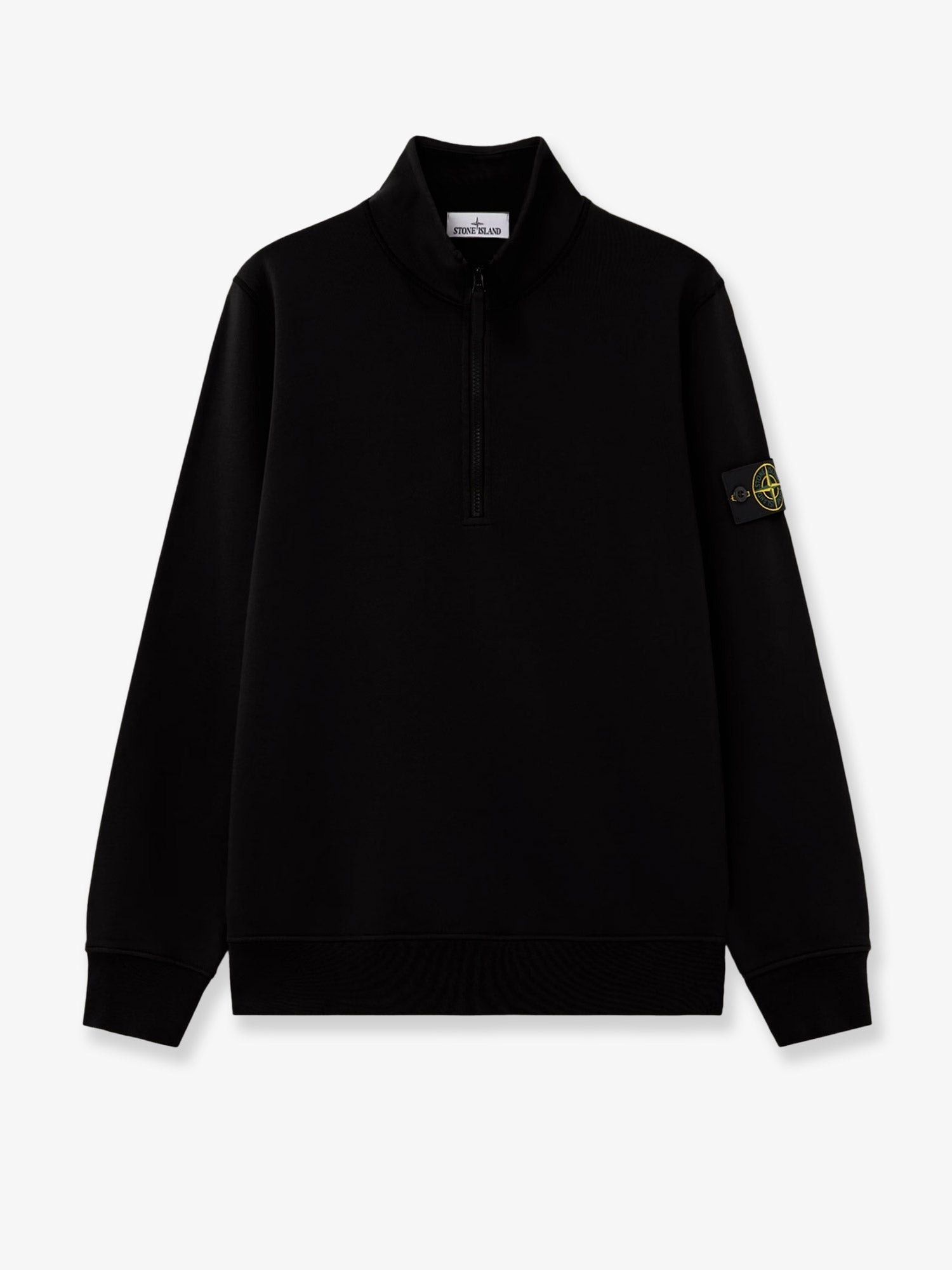 Stone Island Cotton Sweatshirt With Side Logo Patch Tag Size M Men - Usa Tariffs Included, Men's