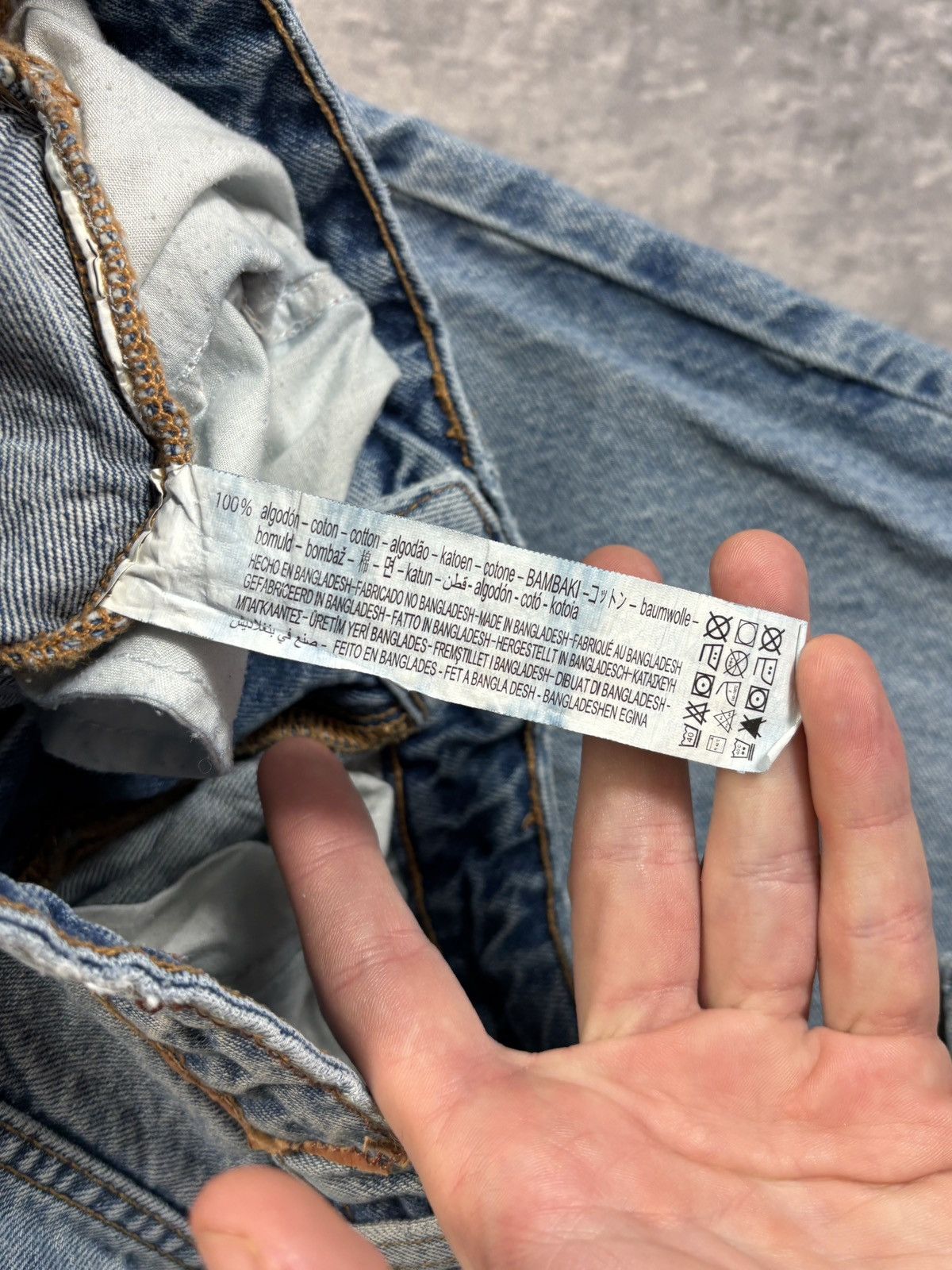 Jean × Vintage Custom Patchwork Denim Jeans Vintage Lamb Cute Y2K Patch 30 Size 26" / US 2 / IT 38 - 9 Thumbnail