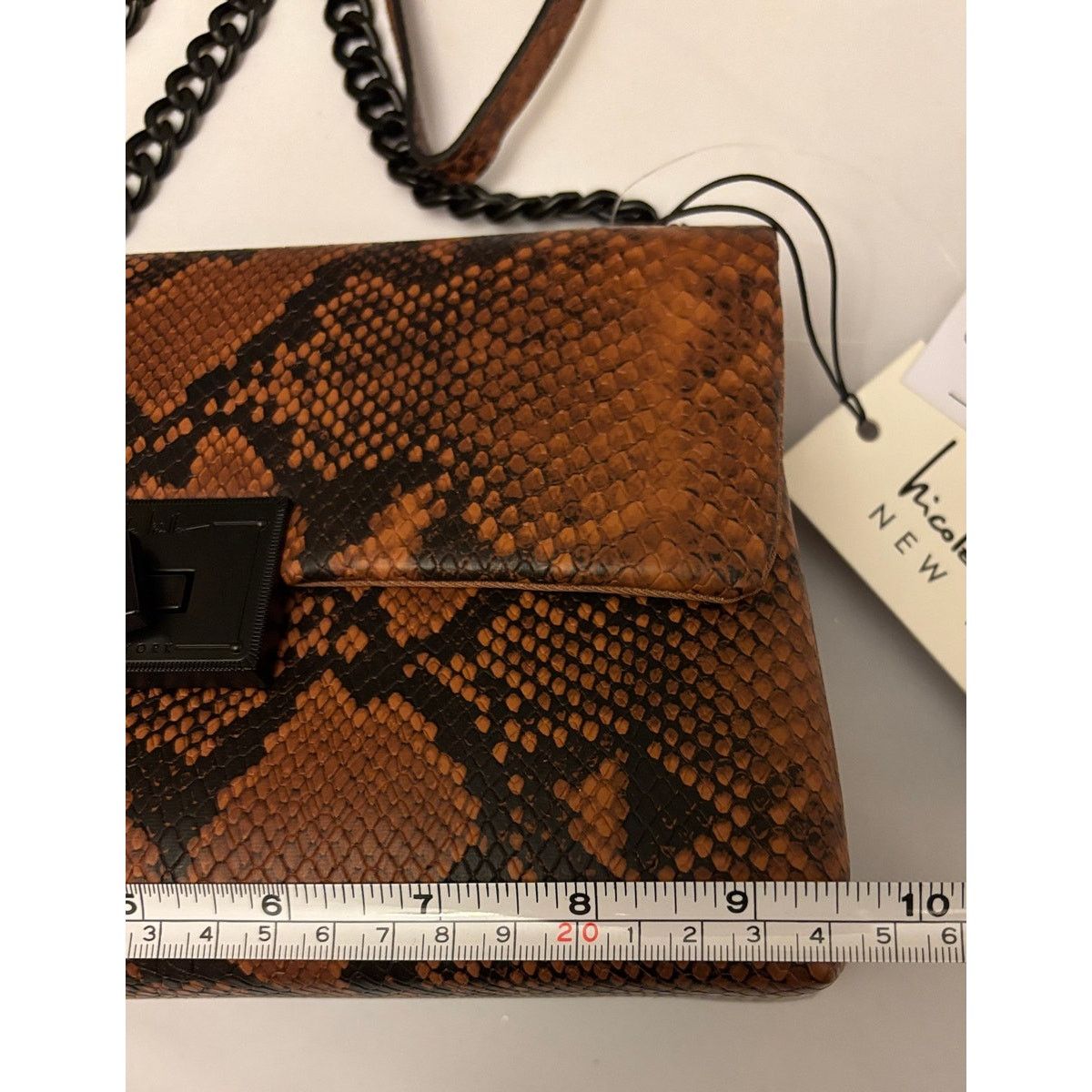 Nicole Miller NICOLE MILLER Reptile Print Faux Leather Crossbody Bag | NWT Size ONE SIZE - 4 Thumbnail