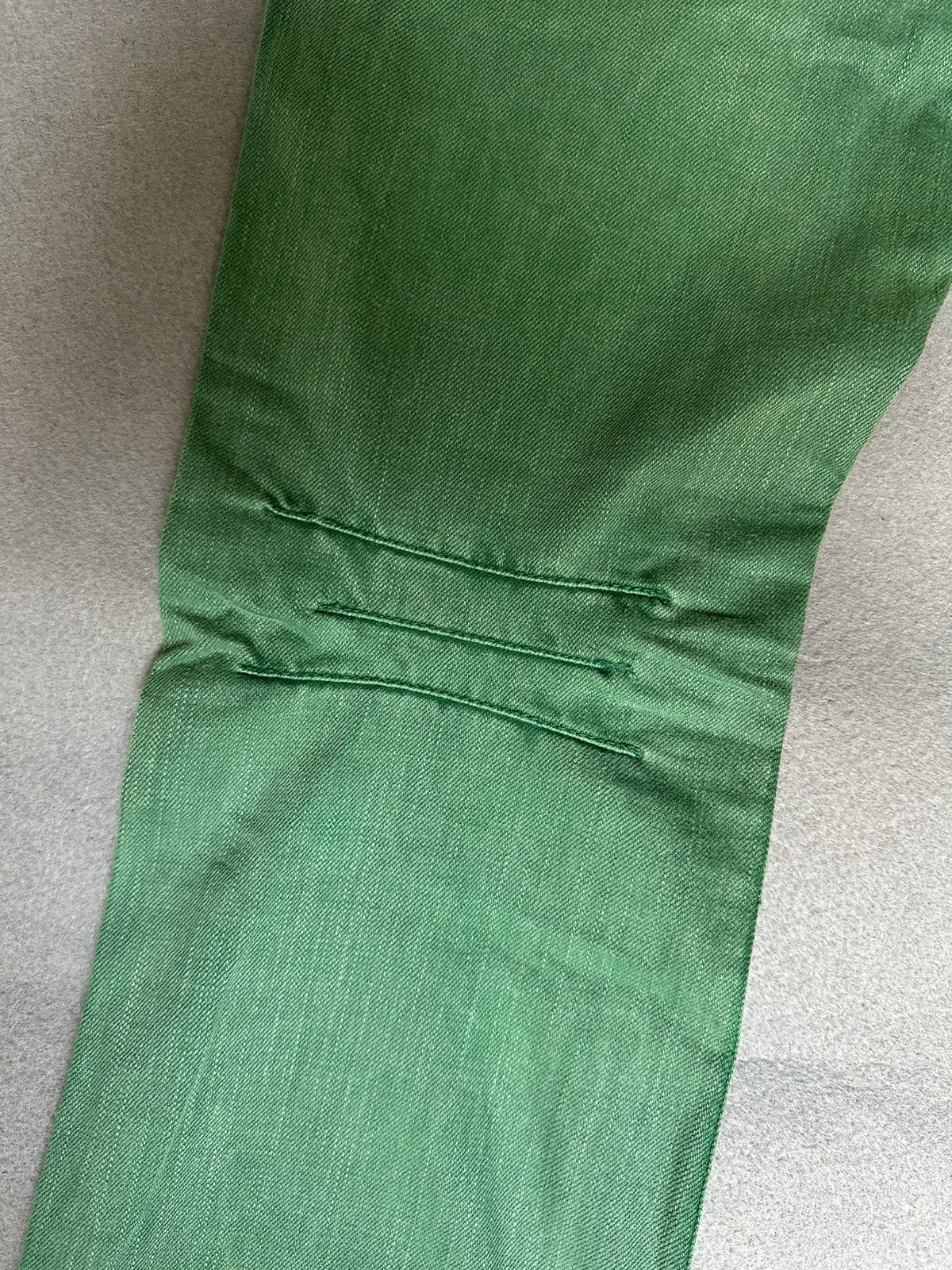 Japanese Brand FLARE Difference Rupert Green Denim Size US 31 - 13 Thumbnail