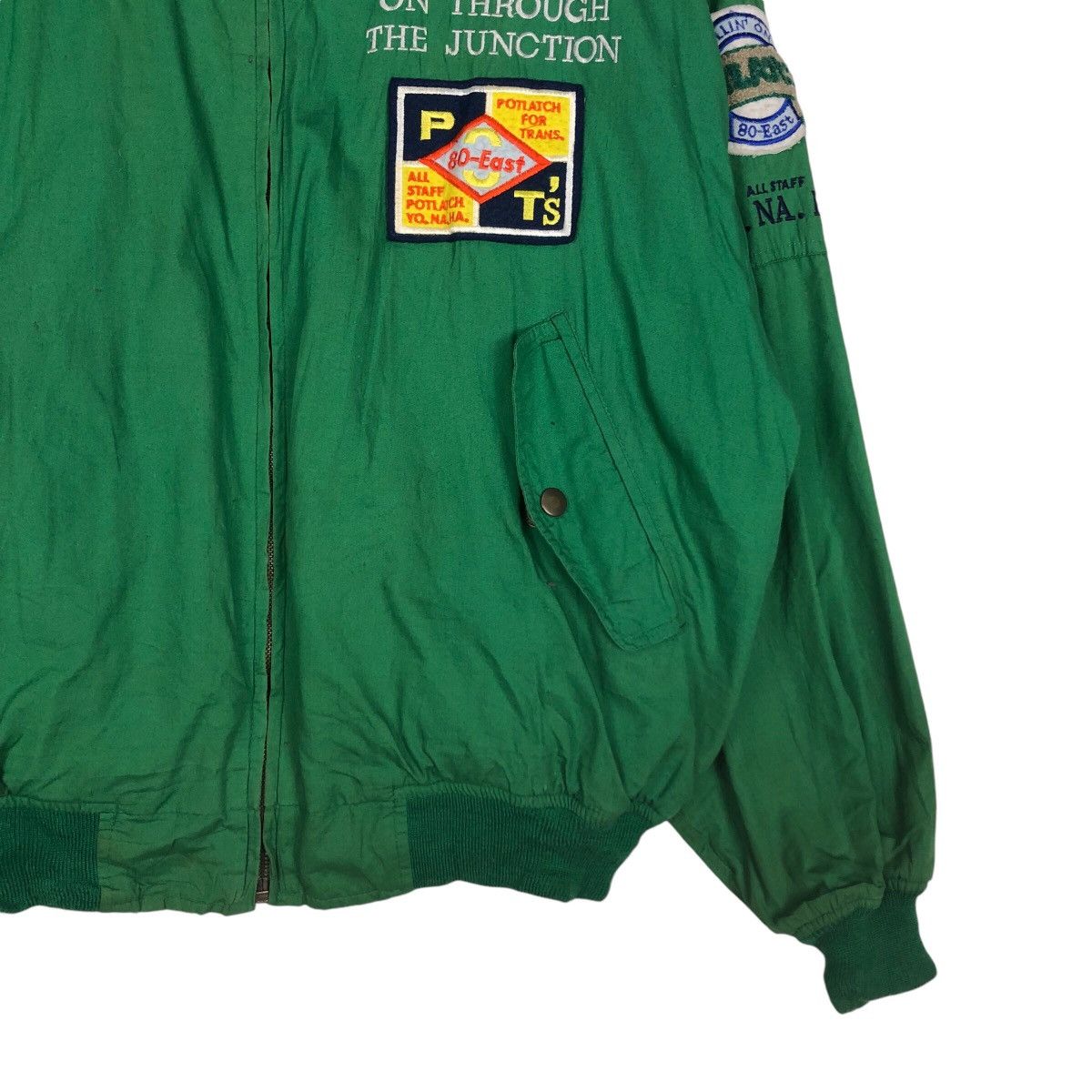 Hysteric Glamour 📌Riot Riot Vintage Bomber Jacket Full Patches Potlatch Size US M / EU 48-50 / 2 - 6 Thumbnail