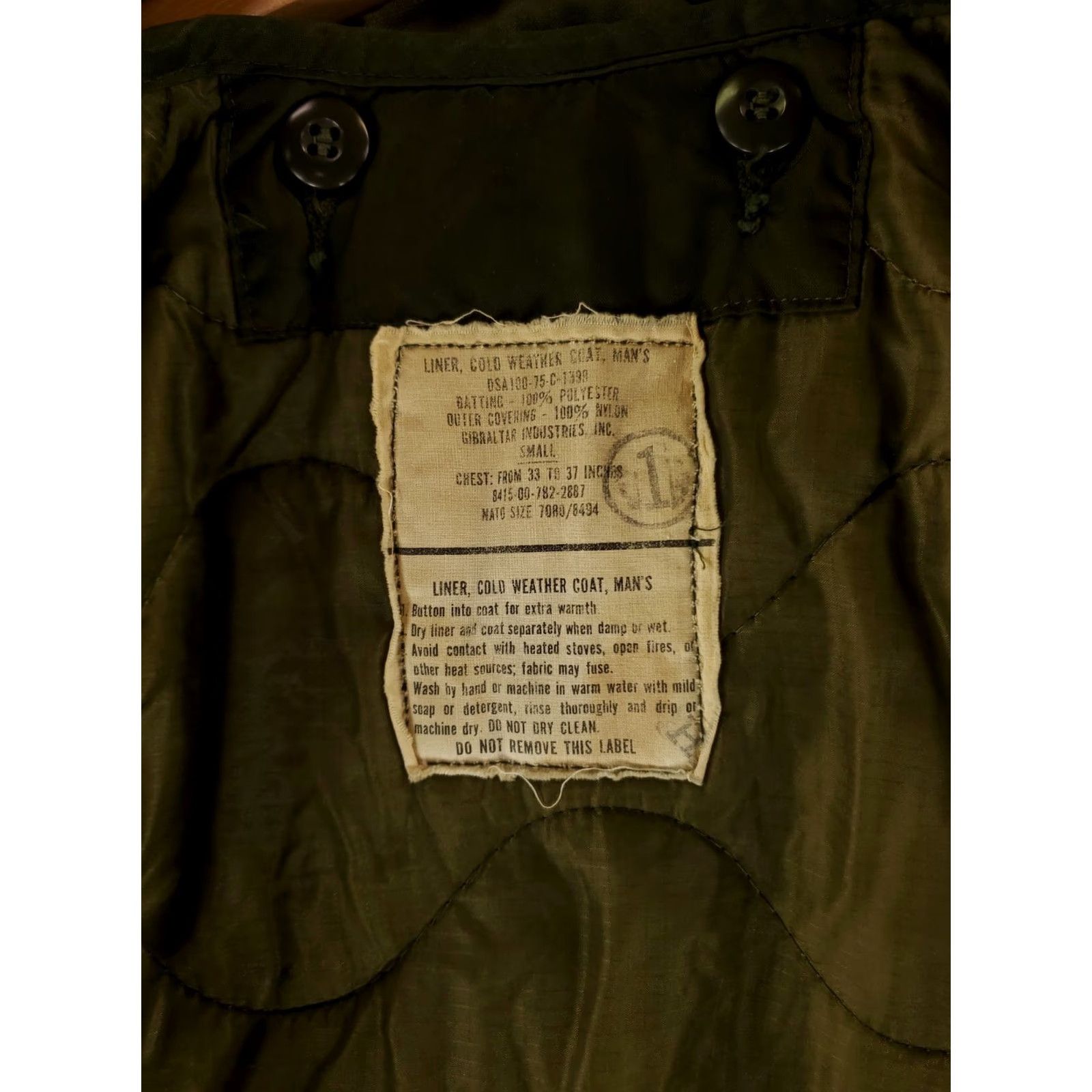 Alpha Industries VINTAGE Alpha Industries US Army M65 Jacket Green VTG 70s Vietnam w/ Liner Mens S Short Green Military Jacket Mens S Green VTG 70s Vietnam Size US 29 - 7 Thumbnail