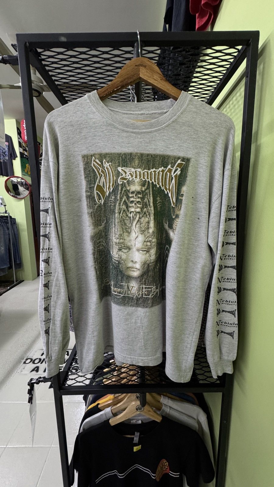 Vintage 90's sil khannaz malaysia death metal band t shirt