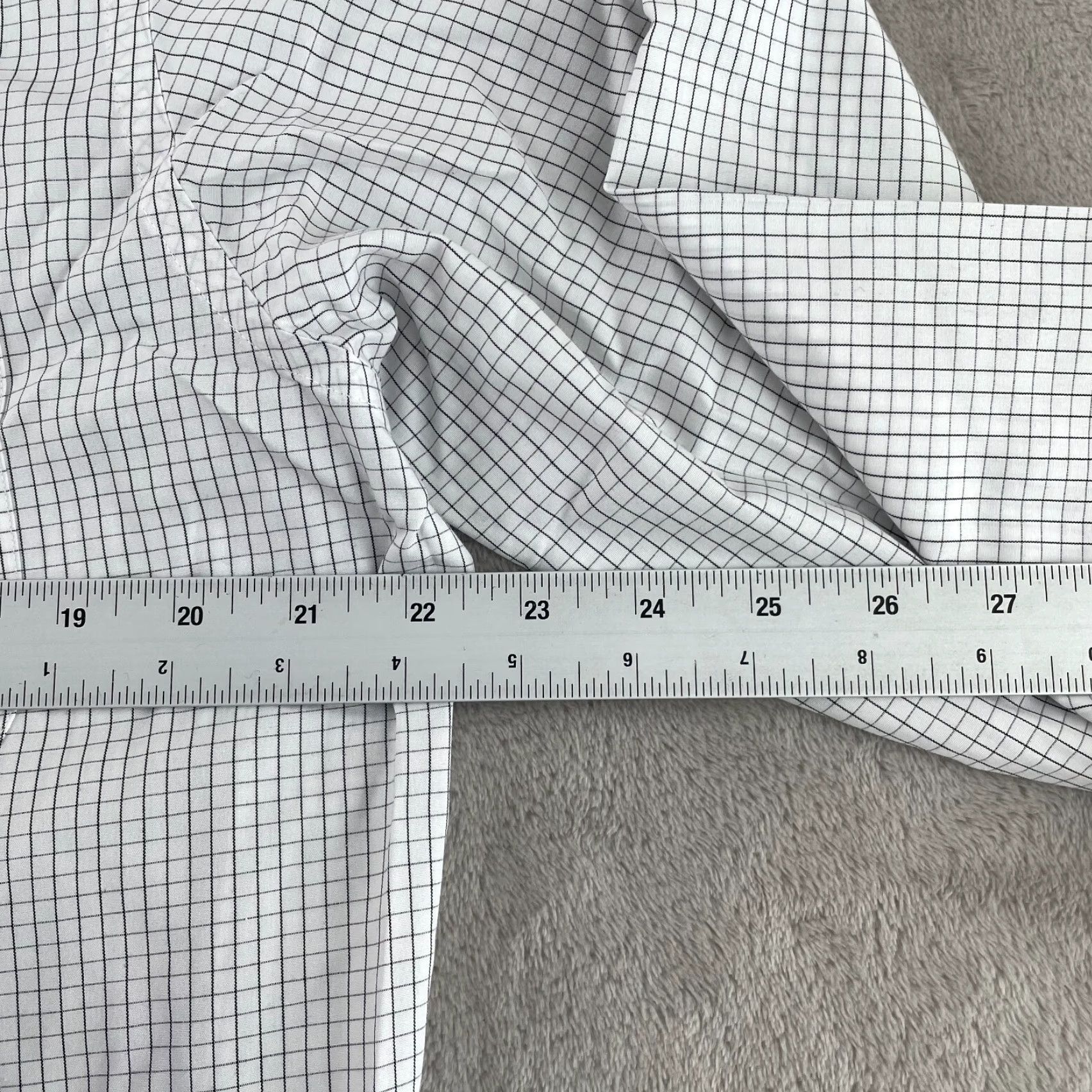 Brooks Brothers Brooks Brothers Stanford Dress Shirt Men 15.5 White Check Non-Iron NWOT Size 42R - 6 Thumbnail