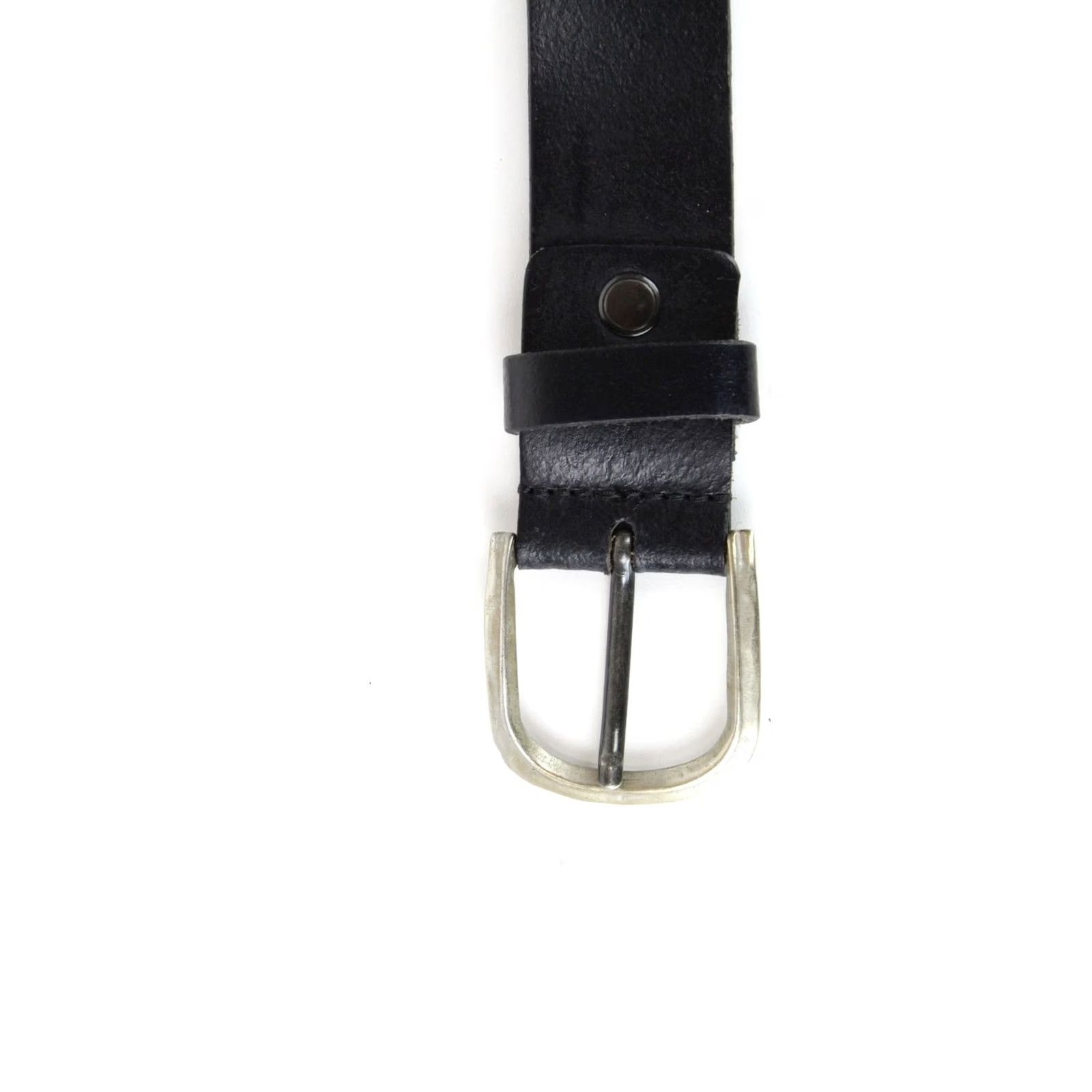 Diesel Diesel B-Thre Belt Men's 95 CM Cow Leather Silver Buckle Black Size ONE SIZE - 4 Thumbnail