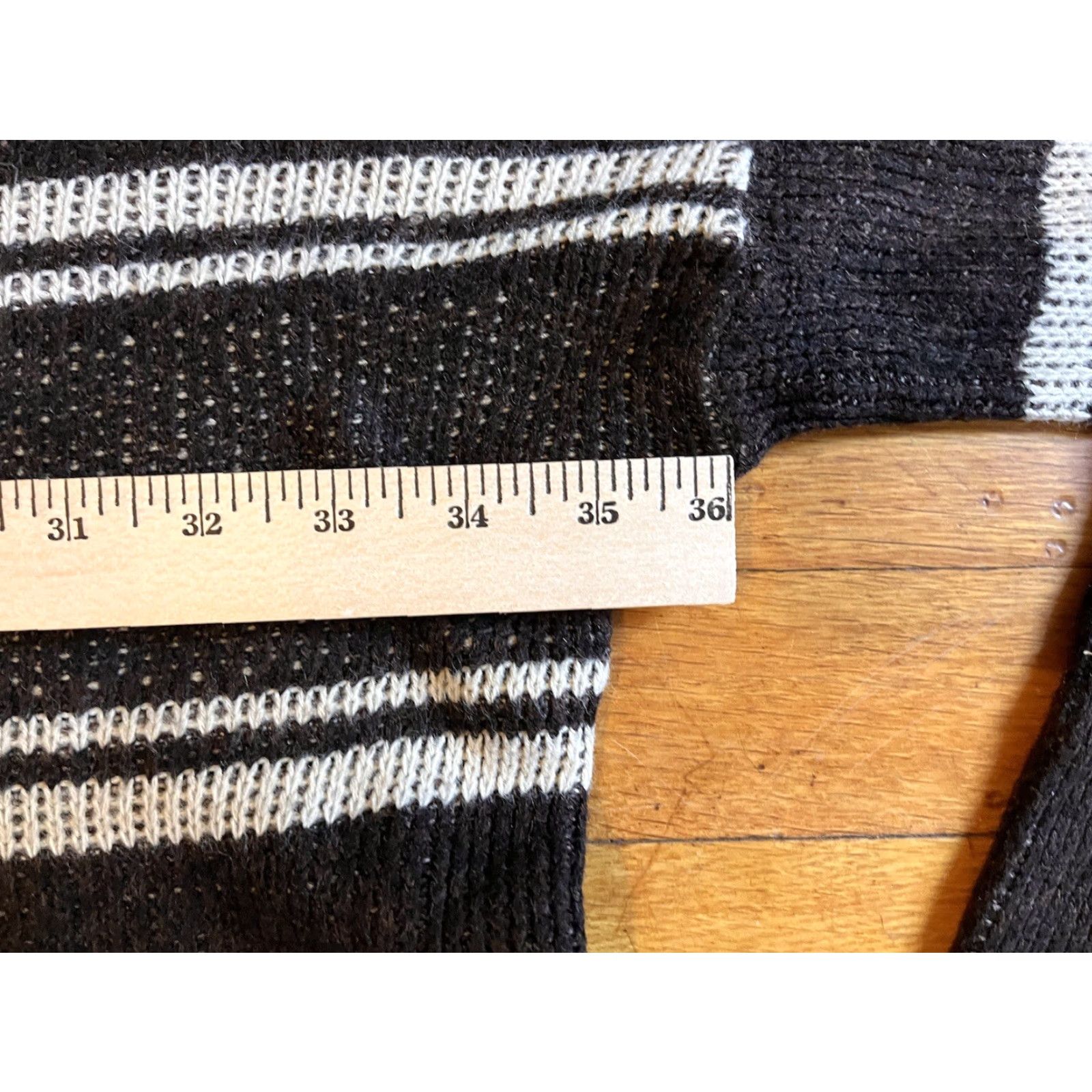 Akademiks VINTAGE Akademiks Sweater Mens 3XL Brown Striped Pullover Crew Neck Oversized 90s Hip Hop Retro Knit Size US XXL / EU 58 / 5 - 7 Thumbnail