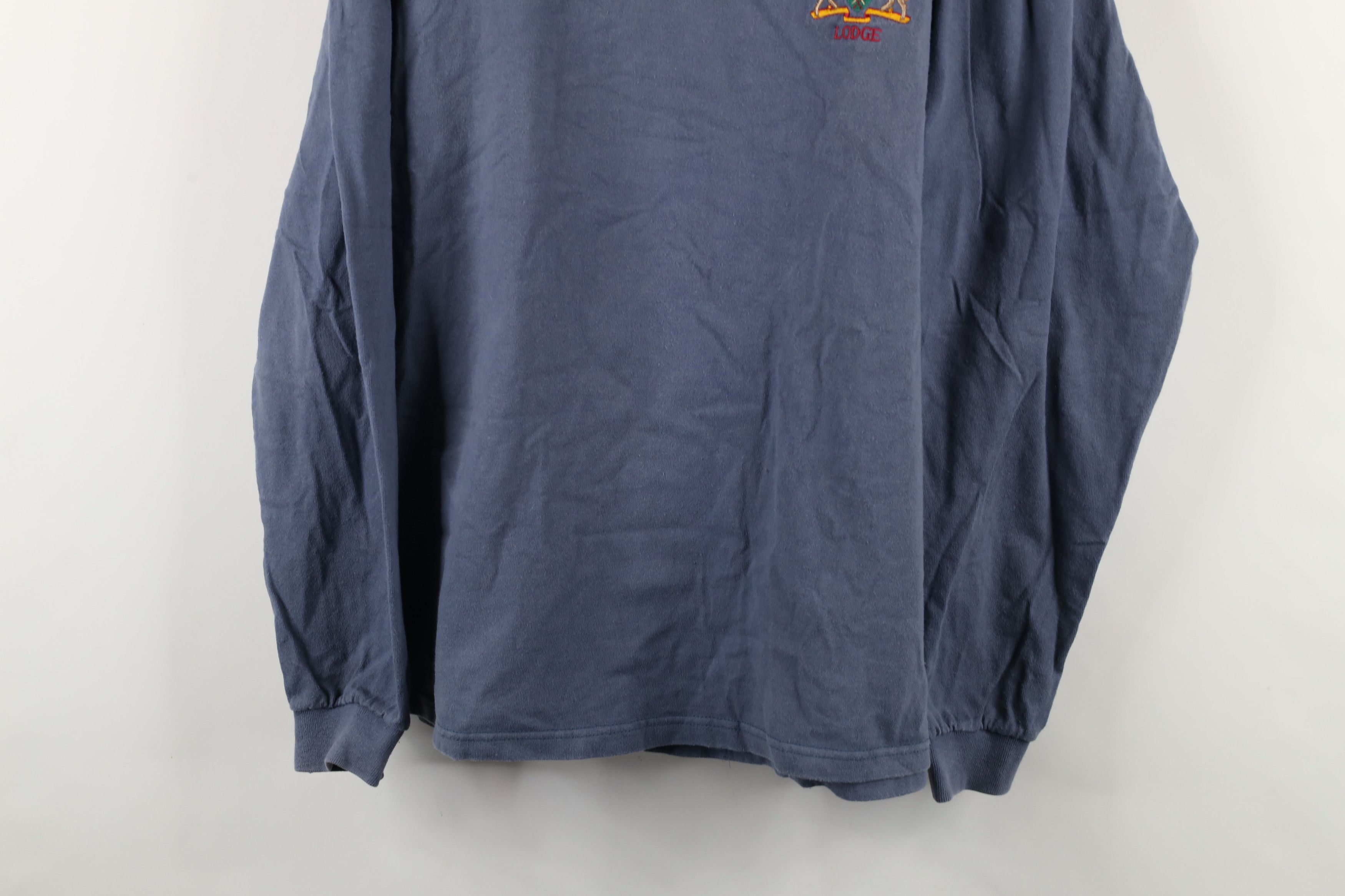 Vintage Vintage 90s Eriksen Lodge Mock Neck Long Sleeve T-Shirt USA Size US XL / EU 56 / 4 - 3 Thumbnail