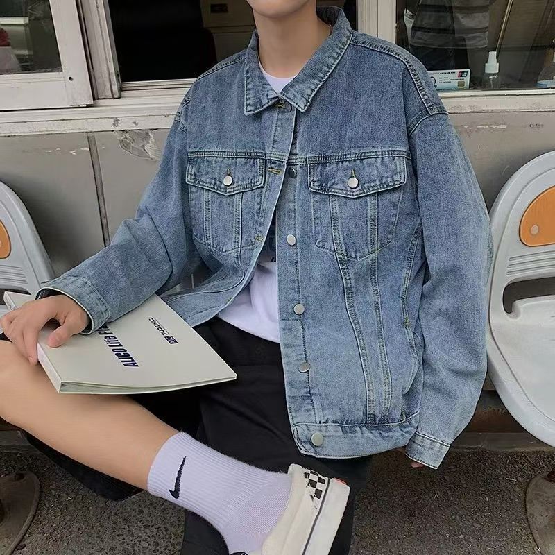 Vintage Light Blue Washed Denim Trucker Jacket Size US M / EU 48-50 / 2 - 2 Thumbnail