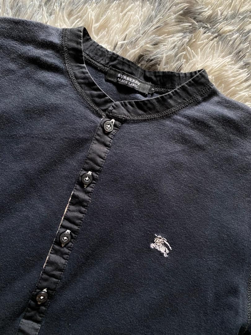 Burberry BURBERRY BLACK LABEL Henley neck T-shirt size 2 Size US S / EU 44-46 / 1 - 5 Thumbnail