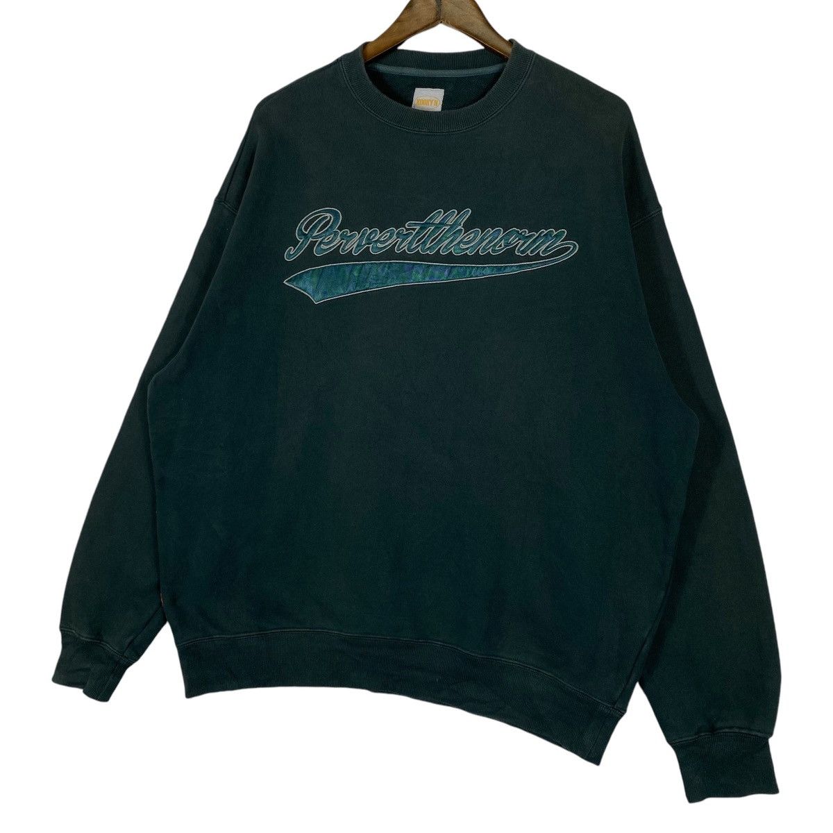 Vintage Vintage Kookyn Crewneck Sweatshirt Green Pullover Jumper Size US XL / EU 56 / 4 - 3 Thumbnail