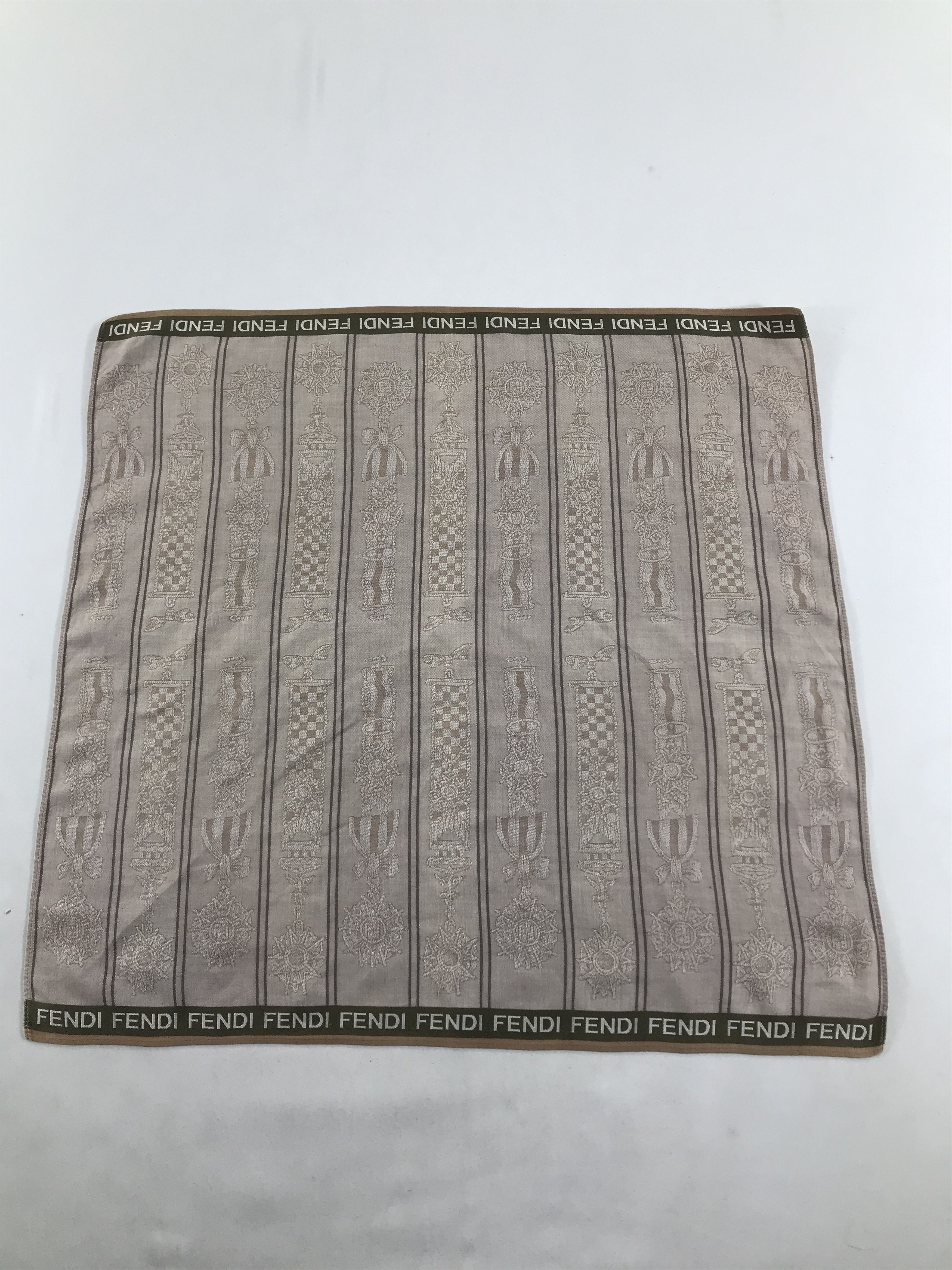 Vintage Fendi Medal of Honor Handkerchief Neckerchief Bandana H11 Size ONE SIZE - 1 Thumbnail