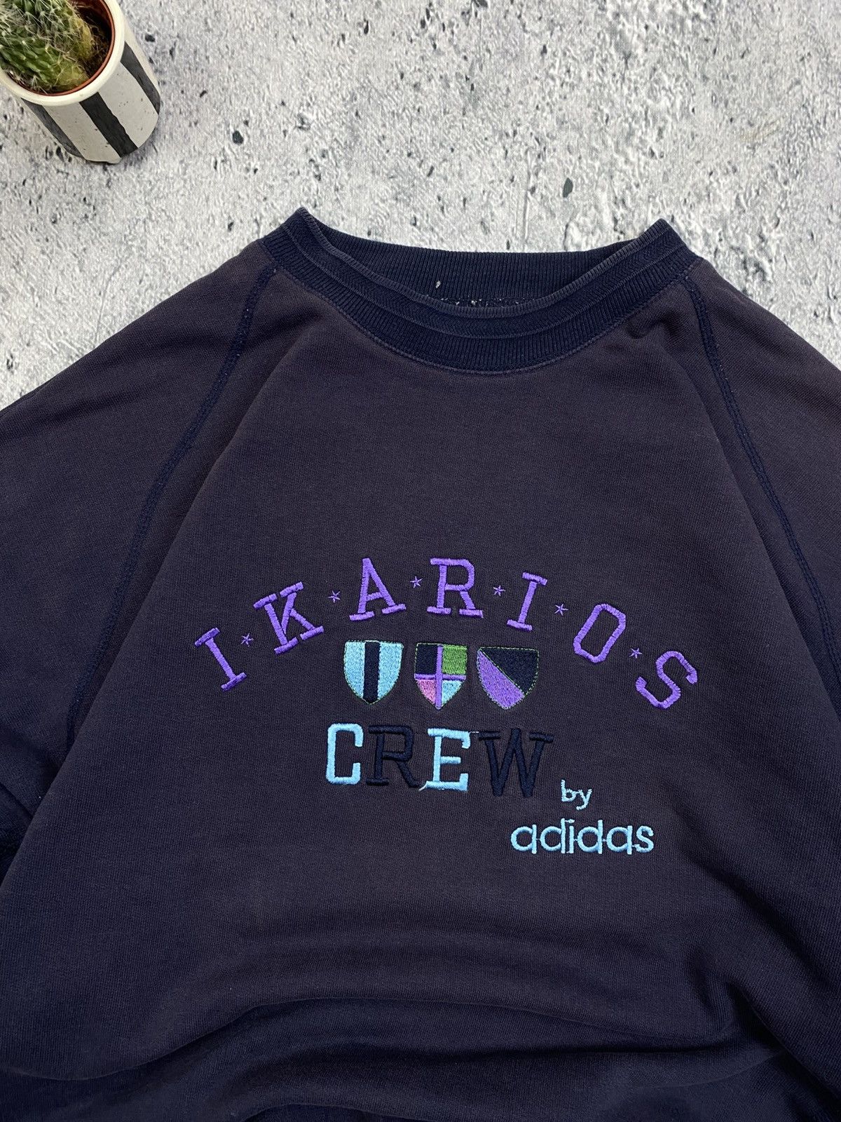 Adidas × Vintage Vintage Crewneck Adidas Streetwear 80’ Size US L / EU 52-54 / 3 - 3 Thumbnail