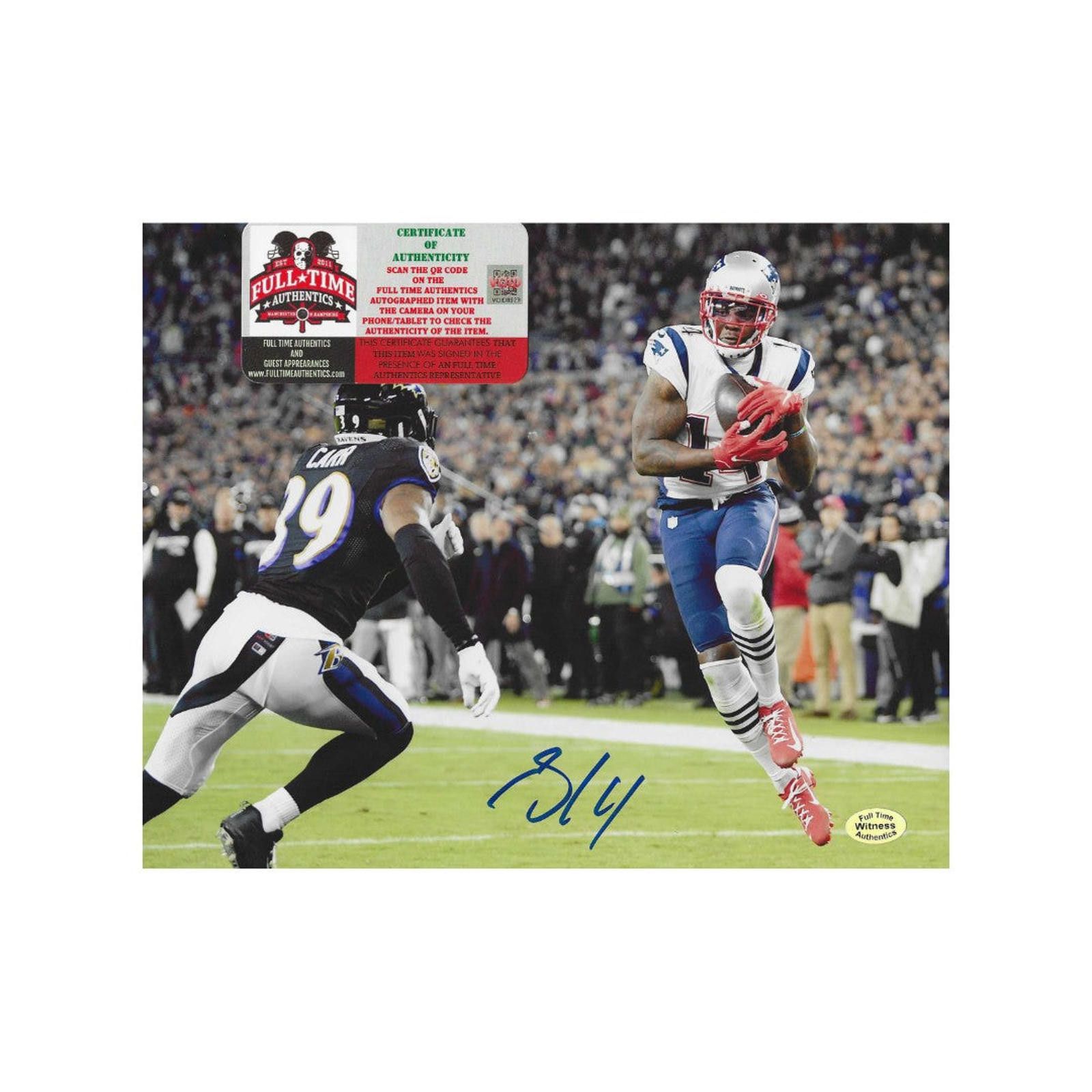 Other Mohammed Sanu Sr. Patriots Signed 8x10 photo coa W/Frame Size ONE SIZE - 4 Thumbnail