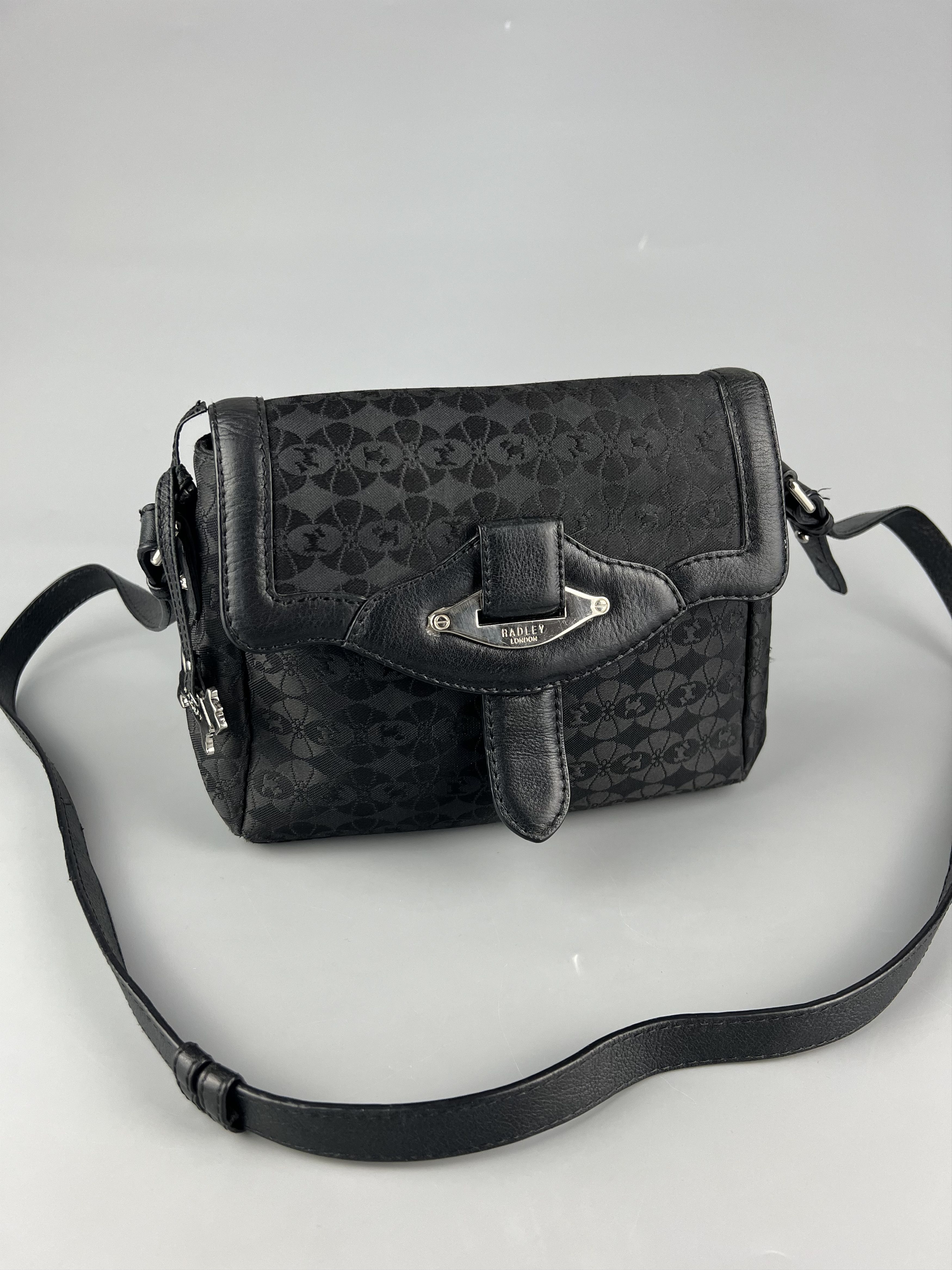 Other Radley London Black Monogram Canvas Leather Crossbody Bag Size ONE SIZE - 3 Thumbnail