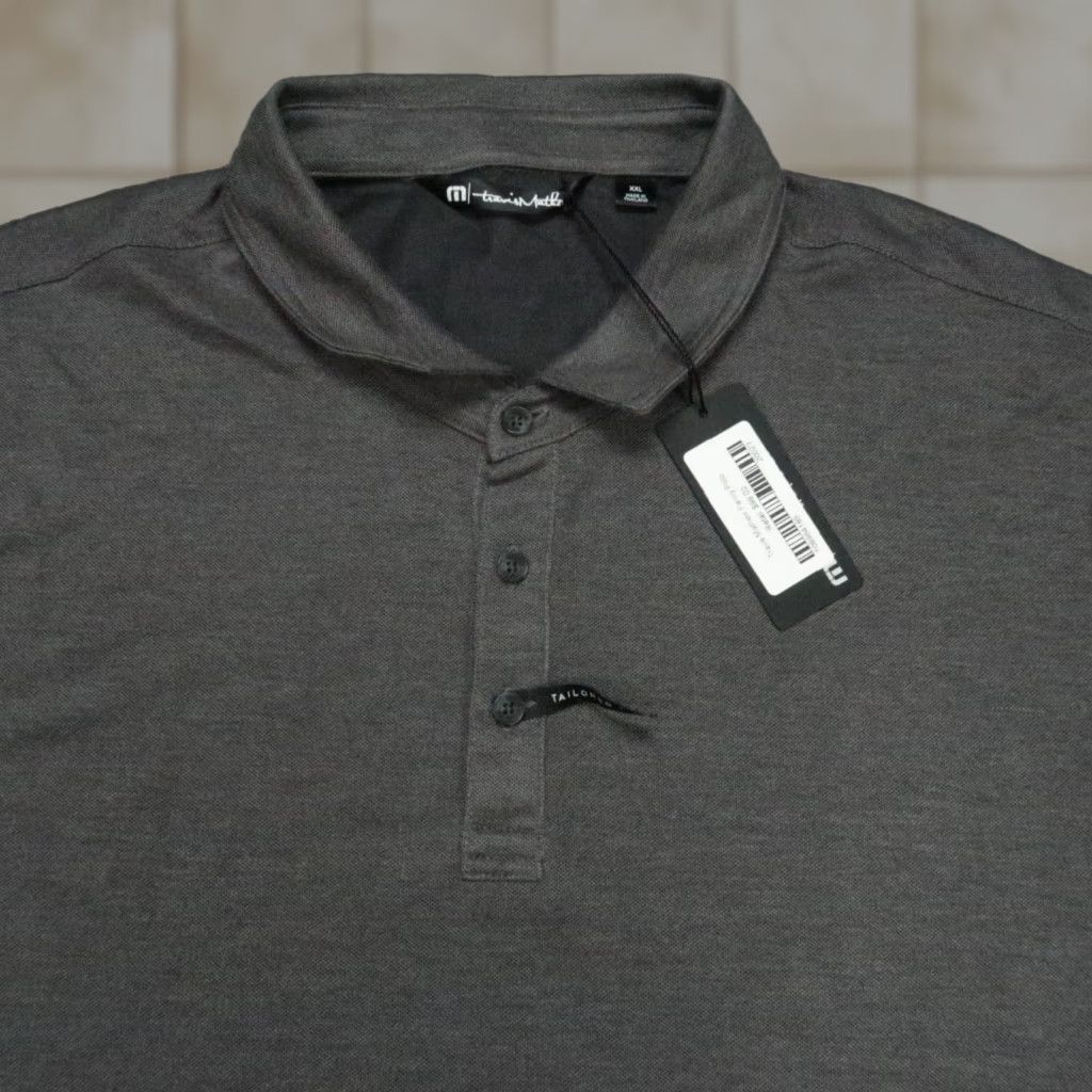 TravisMathew Travis Mathew Shirt Men XL Gray Polo Size US XL / EU 56 / 4 - 1 Thumbnail