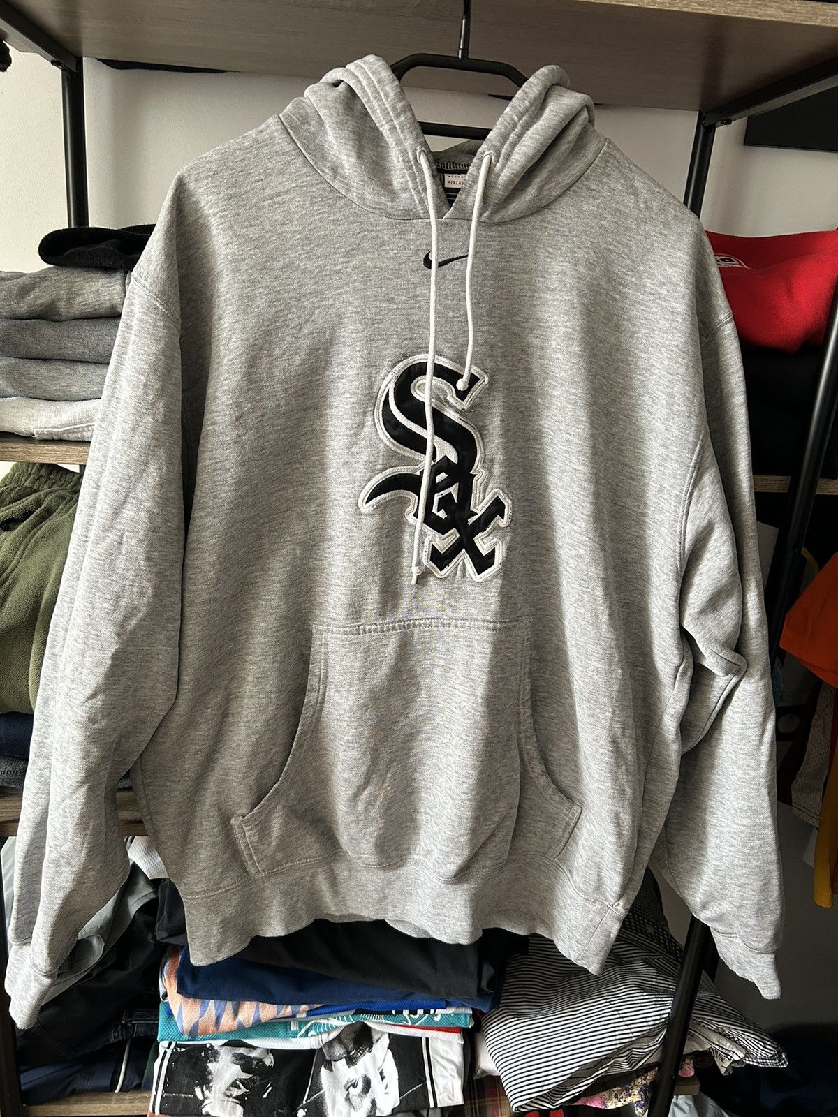 Nike × Vintage Vintage center swoosh hoodie Nike Chicago White Sox 