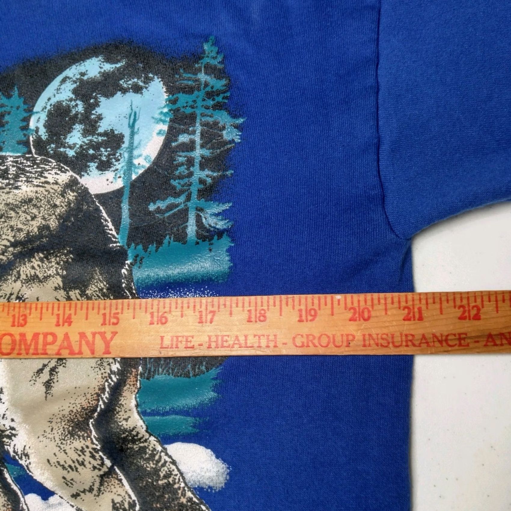 Vintage VINTAGE National Wildlife Federation Sweatshirt Timber Wolf Crew Neck Large Blue Men L Graphic USA Made Vintage Nature Size US L / EU 52-54 / 3 - 6 Thumbnail
