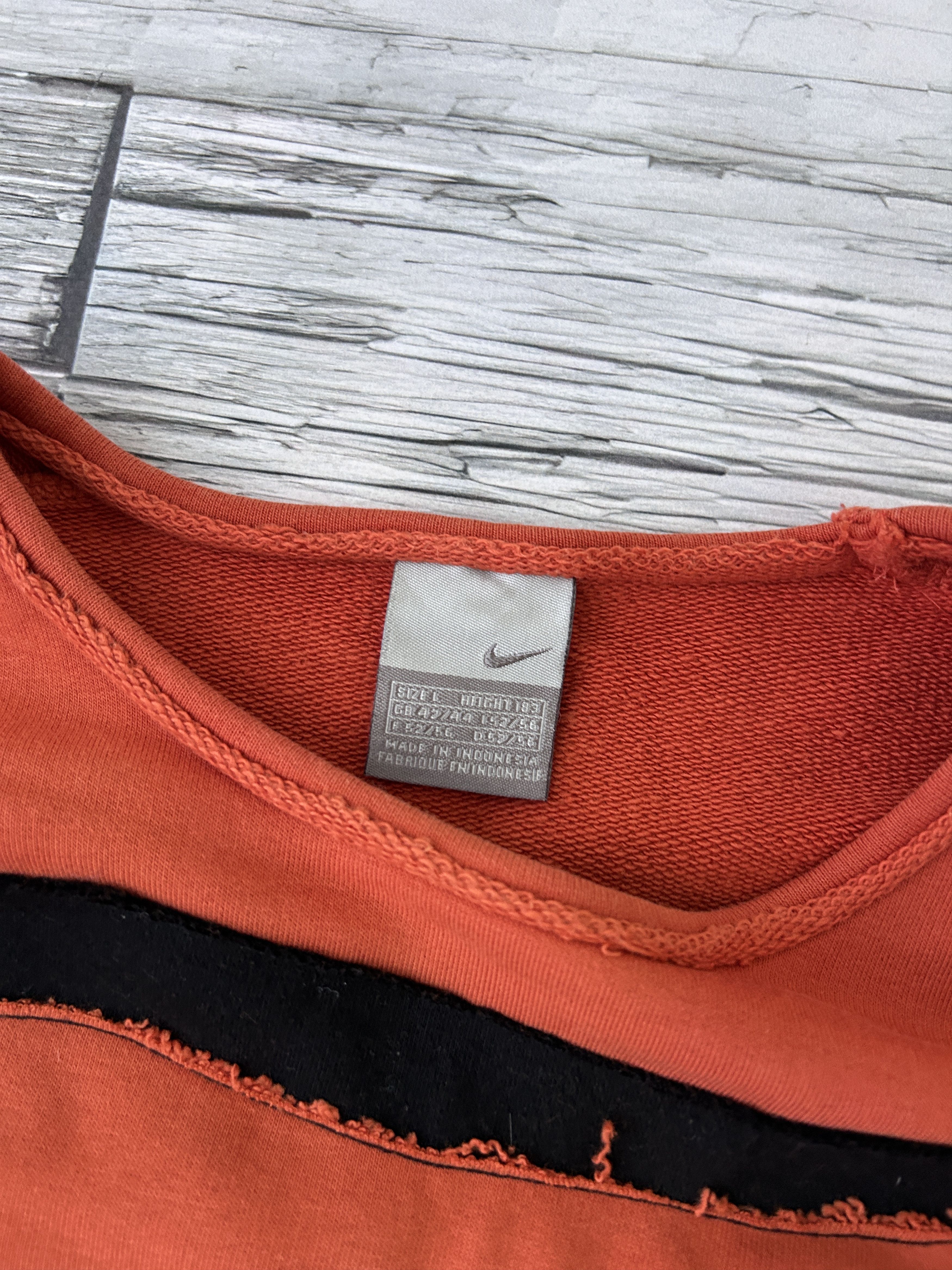 Nike × Vintage Vintage Nike Patchwork Big Logo Hoodie Streetwear 90s Size US M / EU 48-50 / 2 - 7 Thumbnail