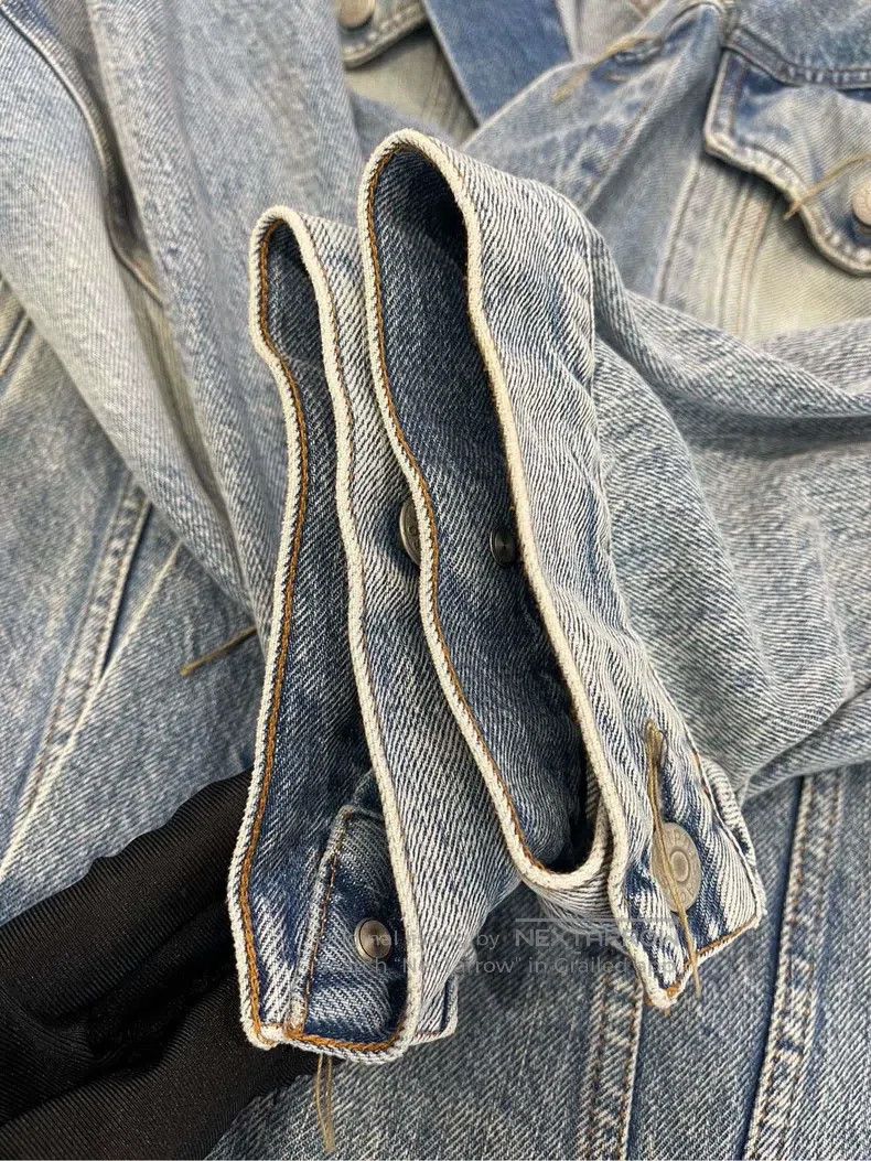 Acne Studios Acne Studios Washed Denim Oversized Denim Jacket Size US XXS / EU 40 - 4 Thumbnail