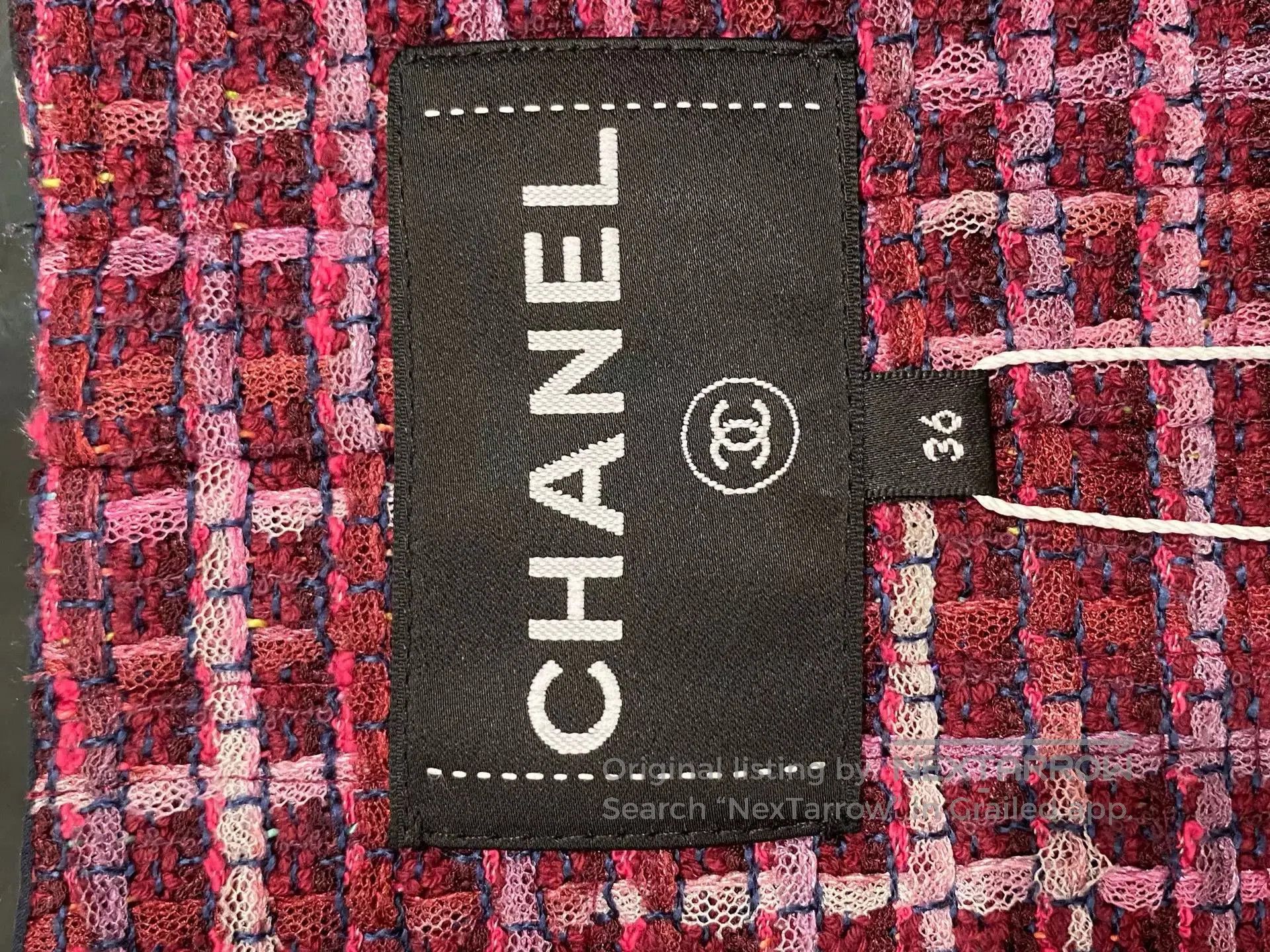 Chanel Chanel 23 Blue Graffiti Logo Coat. Size US XS / EU 42 / 0 - 3 Thumbnail