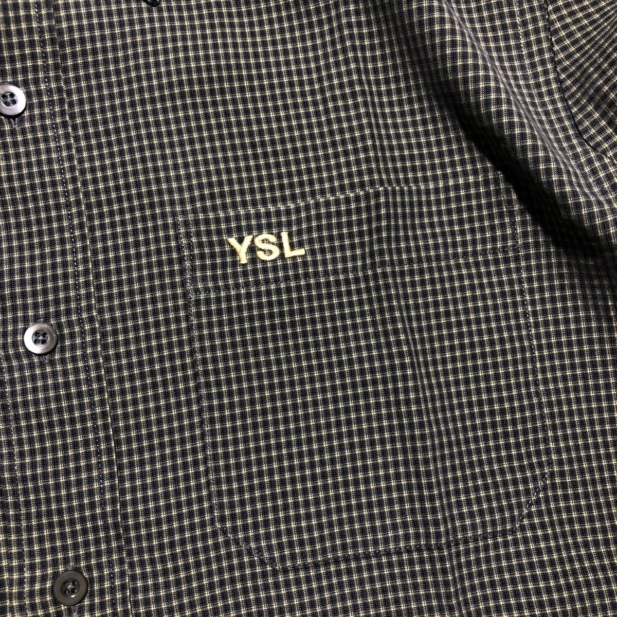 Saint Laurent Paris × Yves Saint Laurent Saint Laurent Jeans YSL logo Plaid L/S Button Shirt Size US M / EU 48-50 / 2 - 2 Thumbnail