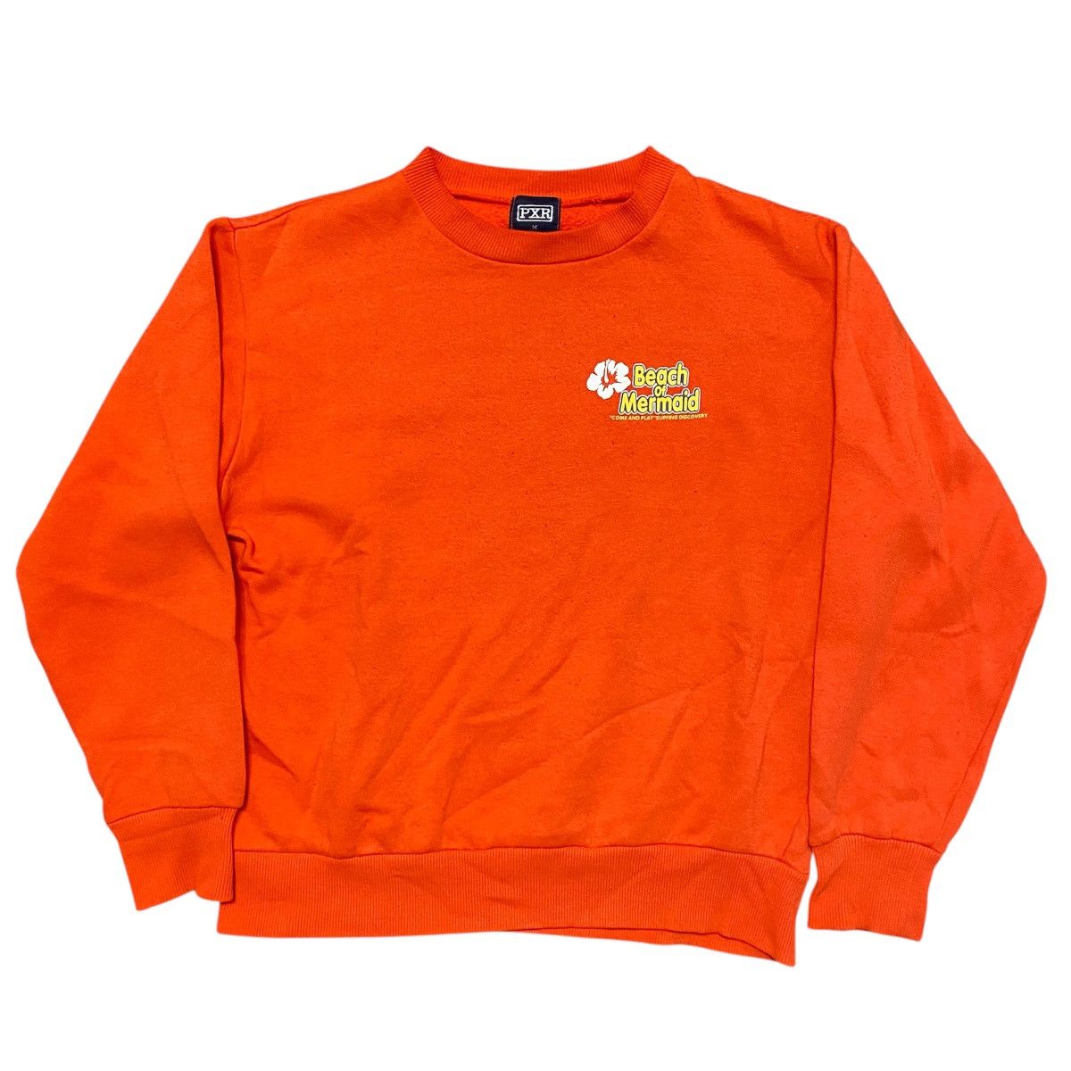 Japanese Brand × Vintage Vintage Beach Of Mermaid Surf Sweatshirt Orange Size US M / EU 48-50 / 2 - 1 Thumbnail