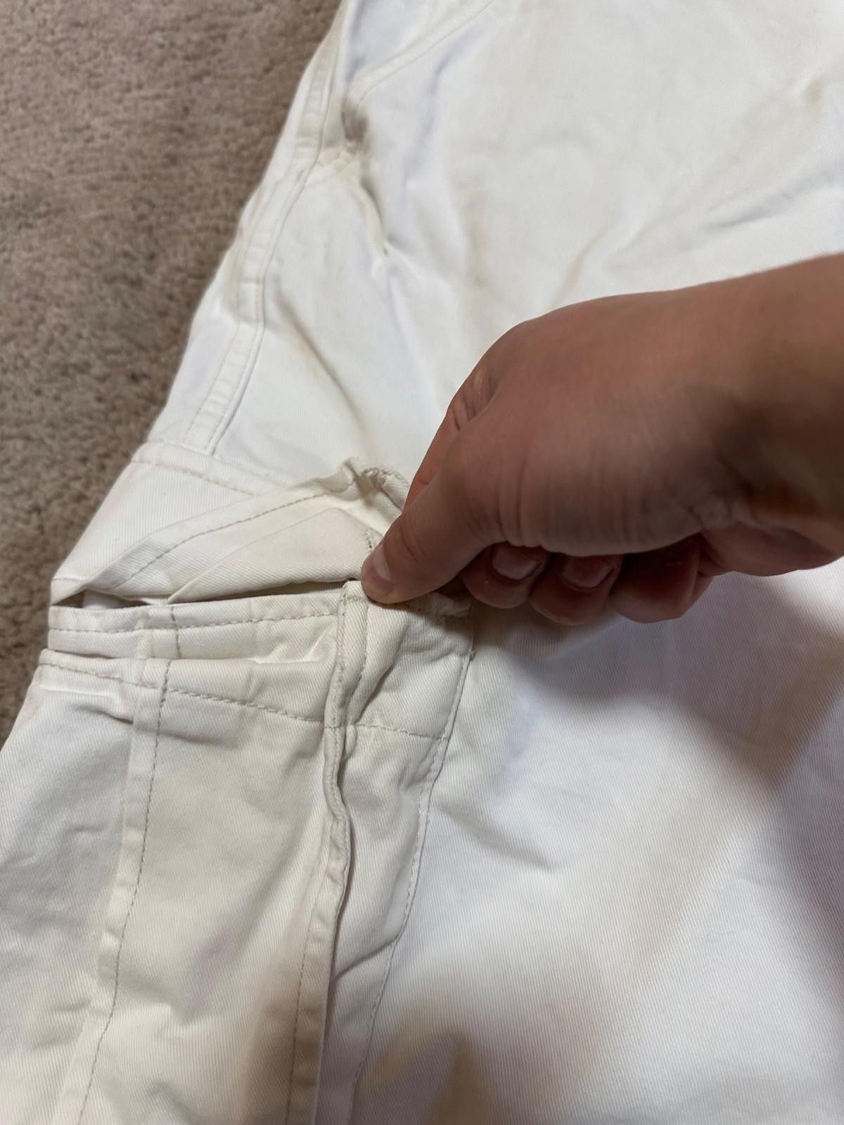 Stussy Vintage 80s Stussy Cargo Shorts White Sz 36 Size US 36 / EU 52 - 4 Thumbnail