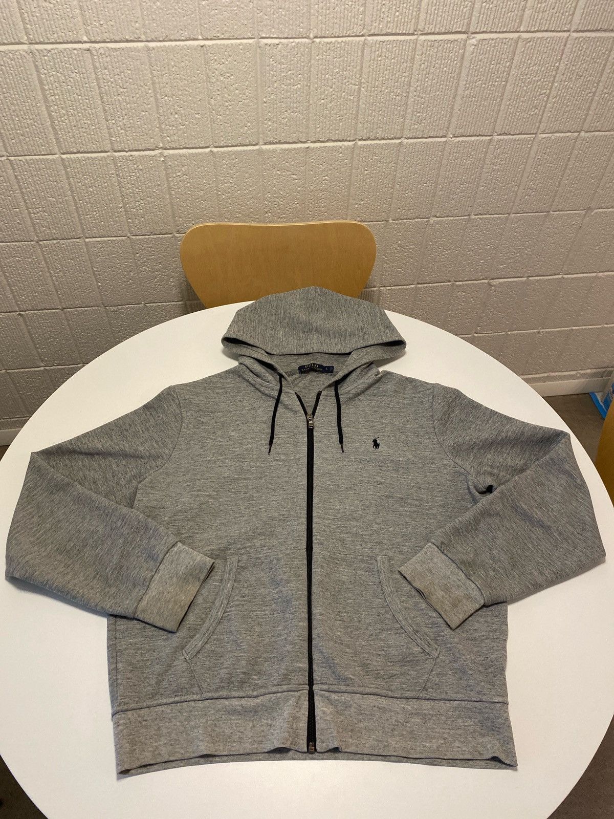 Ralph Lauren Gray Mesh Polo Ralph Lauren Zip Up Hoodie Size US L / EU 52-54 / 3 - 1 Thumbnail