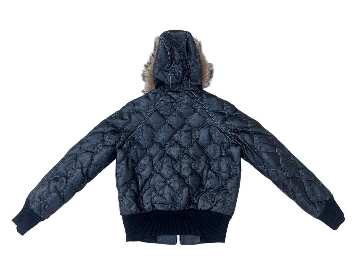 Rocawear Vintage Y2K Rocawear Quilt Crop Down Leather Jacket Real Fur Size US S / EU 44-46 / 1 - 18 Thumbnail