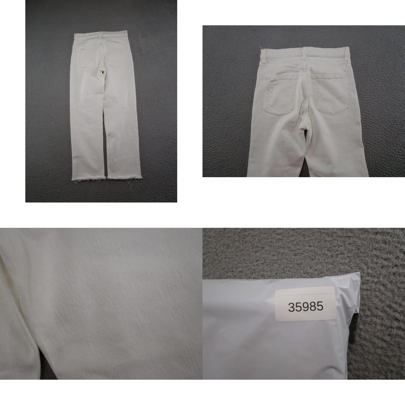 Gap VINTAGE Gap Jeans White Denim Straight 8R 29 Distressed 5-Pocket Women Size 30" / US 8 / IT 44 - 9 Thumbnail