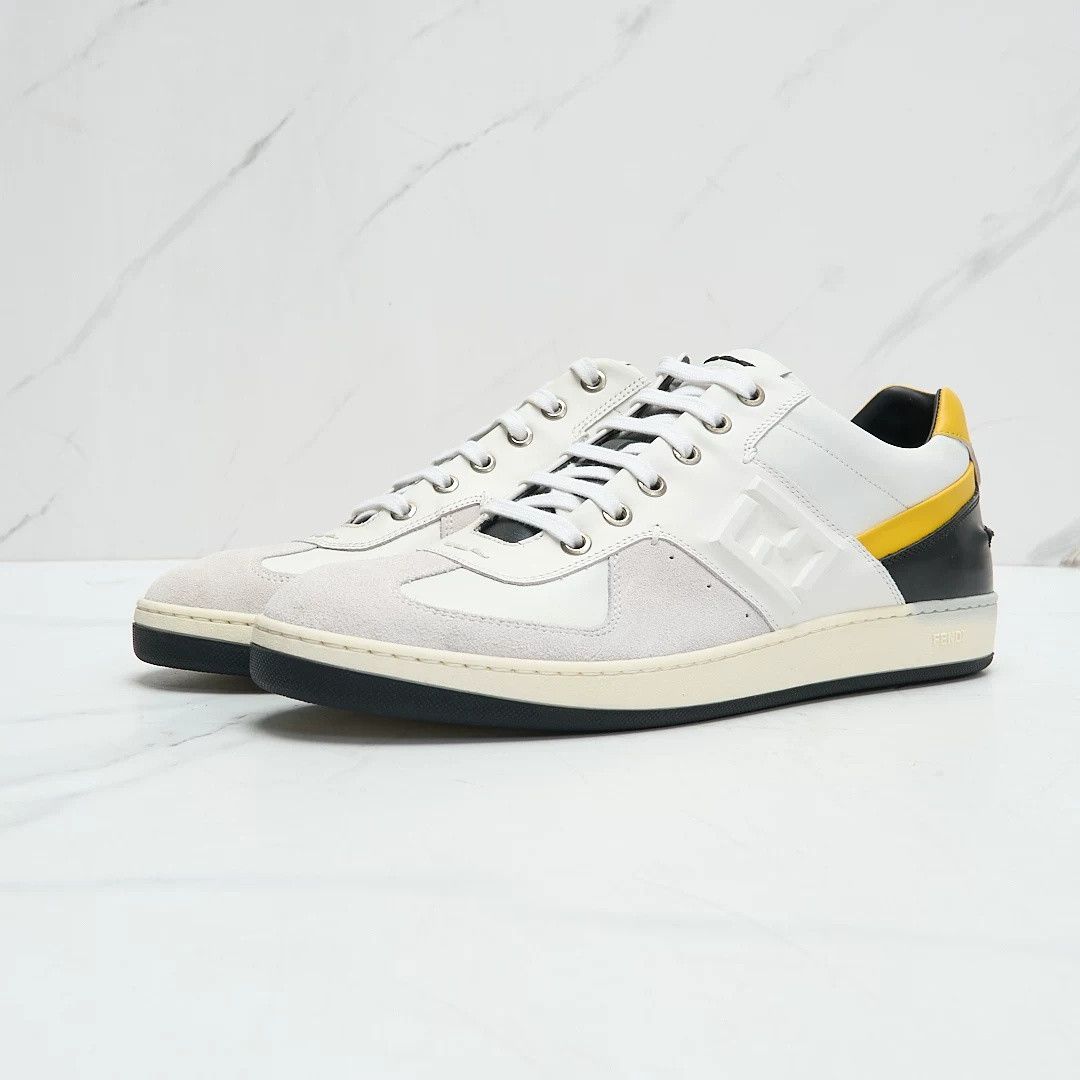 Fendi Authentic Fendi Men's Double F Lace-up Sneakers Size US 9 / EU 42 - 1 Thumbnail