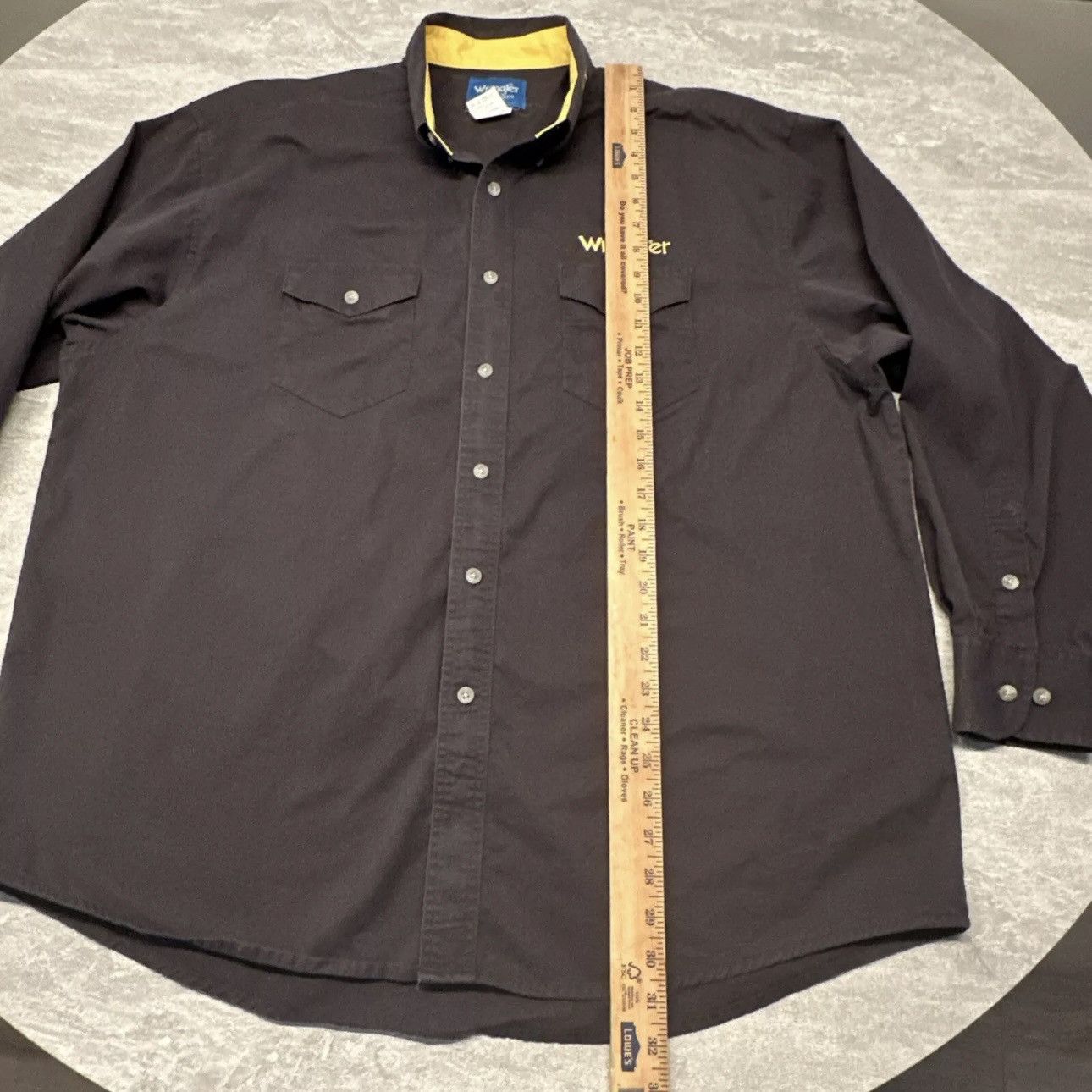 Vintage × Wrangler Vintage Wrangler Button Shirt Rodeo Spell Out Western Cowboy Size US XXL / EU 58 / 5 - 10 Thumbnail