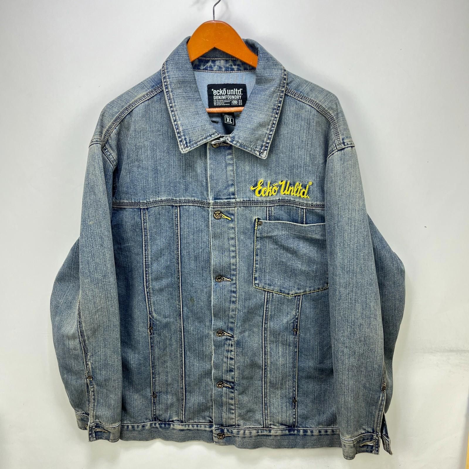 Ecko Unltd. Vintage Ecko Unltd Y2K Denim Chore Jacket XL Hip Hop Baggy Size US XL / EU 56 / 4 - 1 Thumbnail